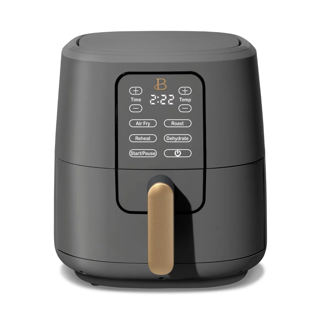 Beautiful 6 Qt Air Fryer with TurboCrisp Technology and Touch-Activated Display, White Icing by Drew Barrymore