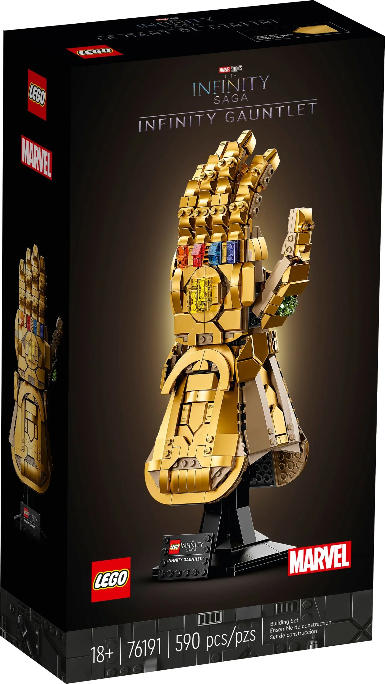 LEGO Marvel Infinity Gauntlet Set 76191, Thanos Glove with Infinity Stones, Collectible Adult Building Set, Avengers Gift for Adults and Teens