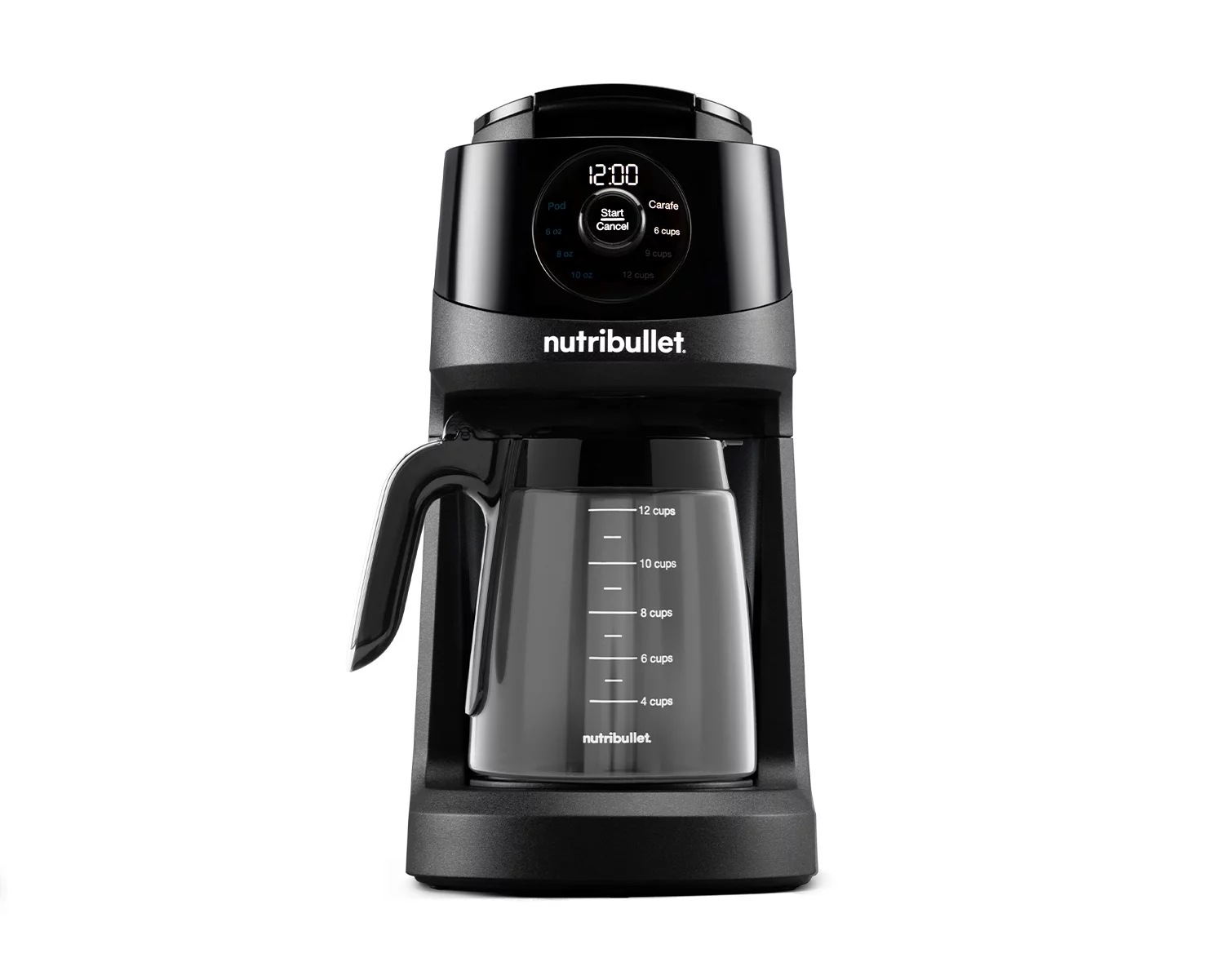 Nutribullet Brew Choice Pod + Carafe 12 Cup Coffee Maker, Black. (Condition: New)