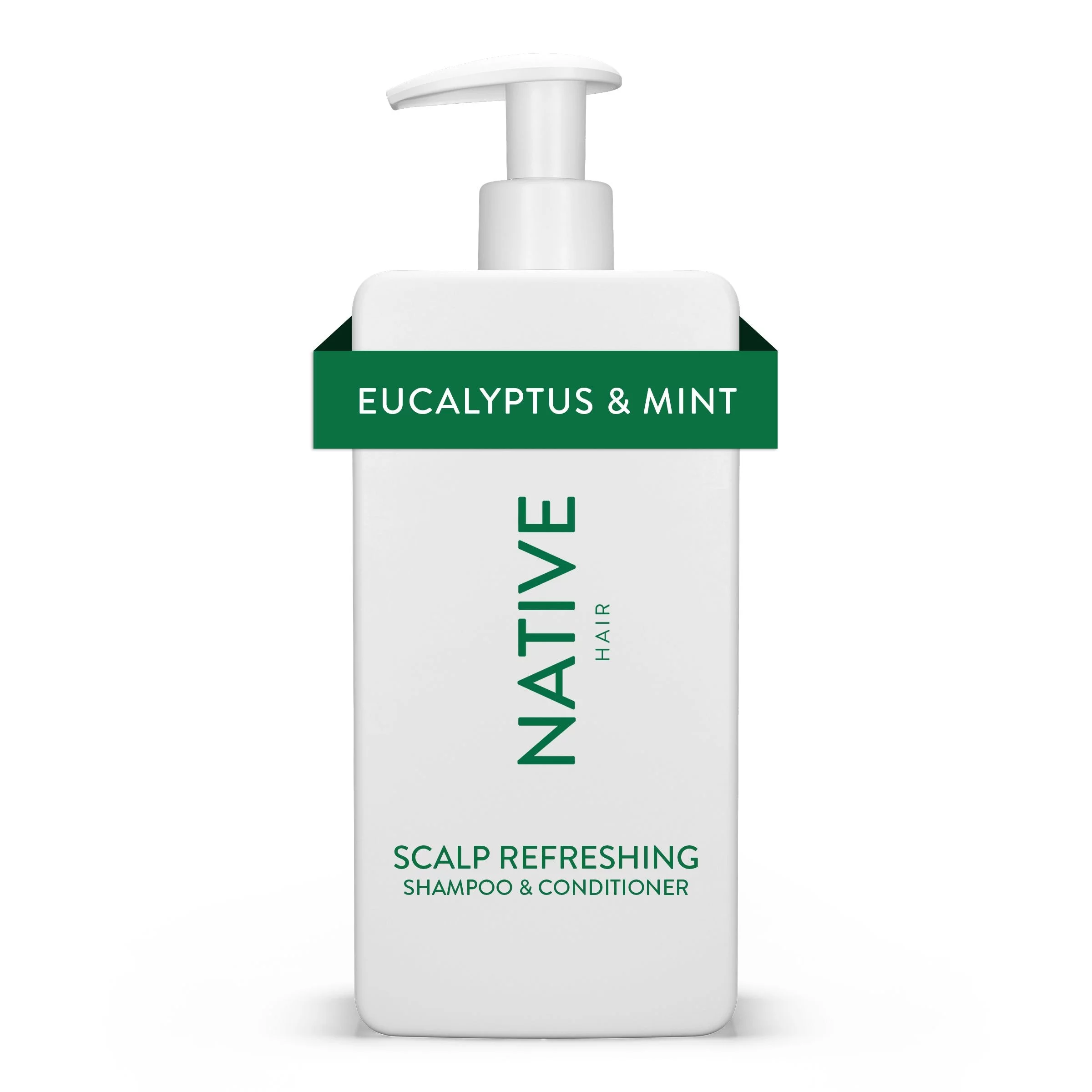 Native Scalp Refreshing 2-in-1 Shampoo & Conditioner, Eucalyptus & Mint, Sulfate & Paraben Free, 16.5 oz