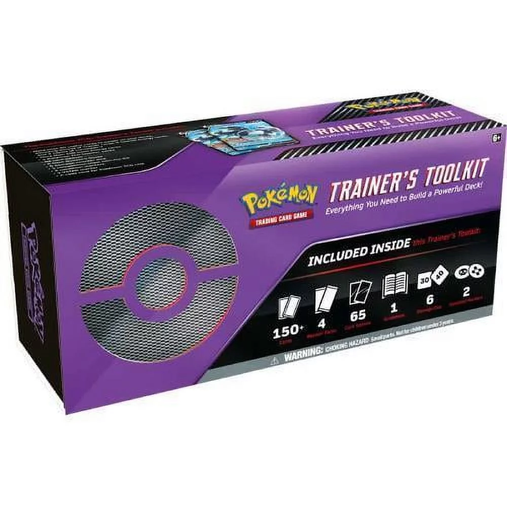 Pokemon 2022 Trainer’s Toolkit Box – 4 Booster Packs + Trainers & More!, Multicoloured