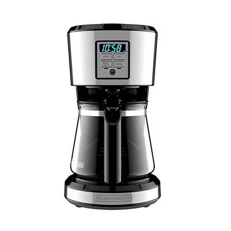 Black & Decker 12 Cup Stainless Coffee Maker with Vortex Technology