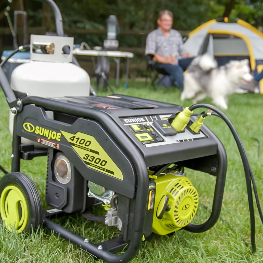 Power Joe 4100-Watt/3300-Watt Portable Propane Generator W/ Cover, 2.0-Ah Battery & Charger