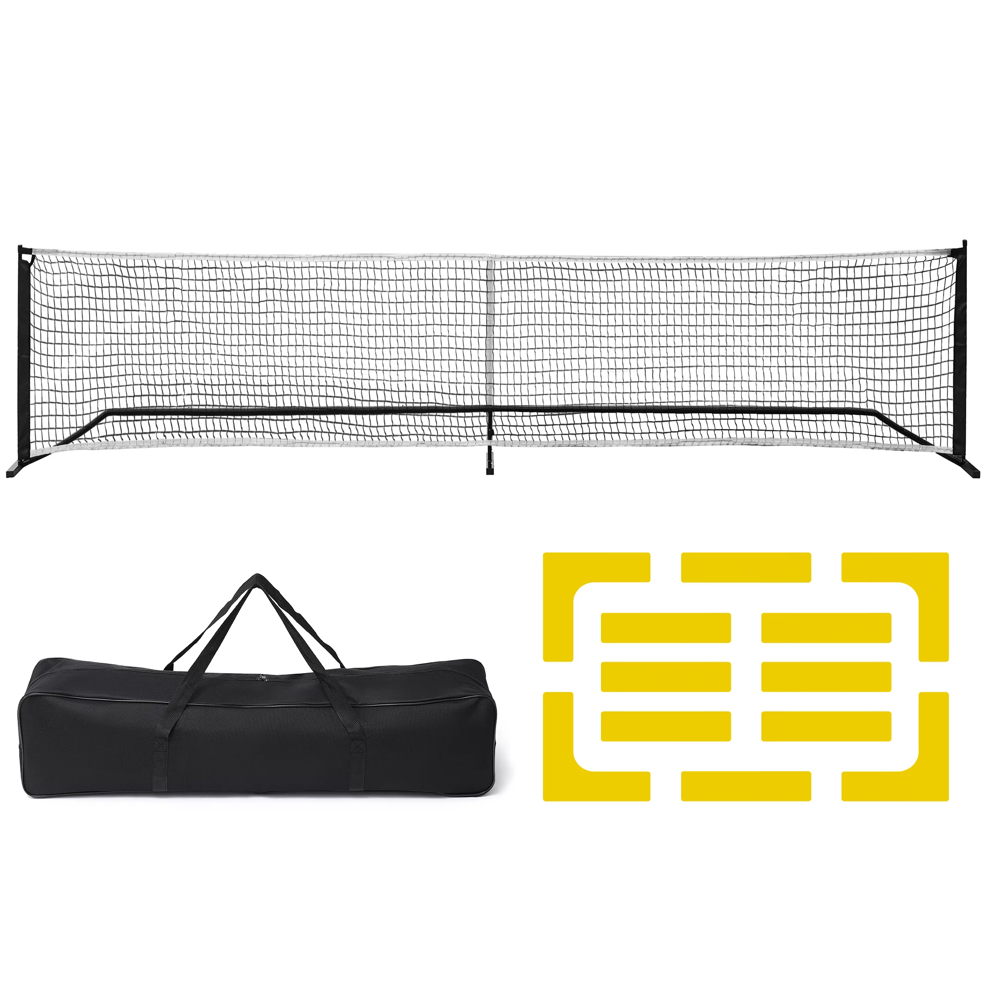 22 FT Pickleball Net Portable Outdoor USAPA Regulation Size, Pickle Ball Game Net System with Carrying Bag for Driveway Backyards