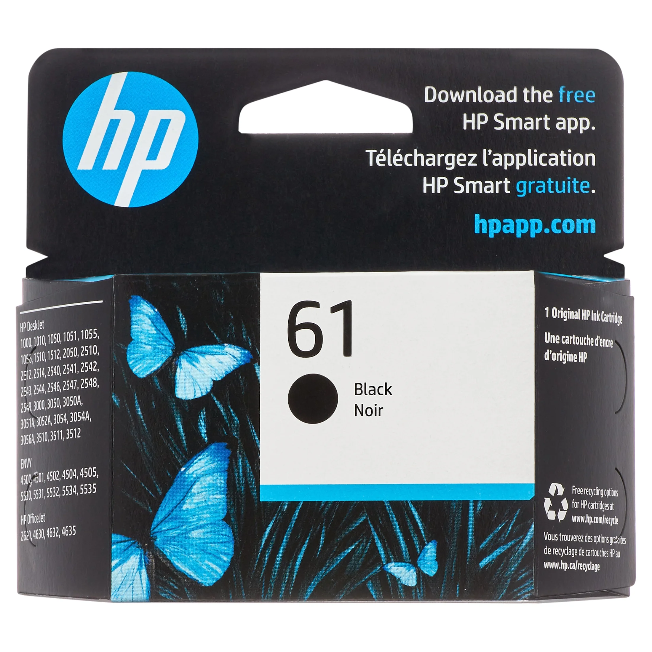 HP 61 Black Original Ink Cartridge (CH561WN)