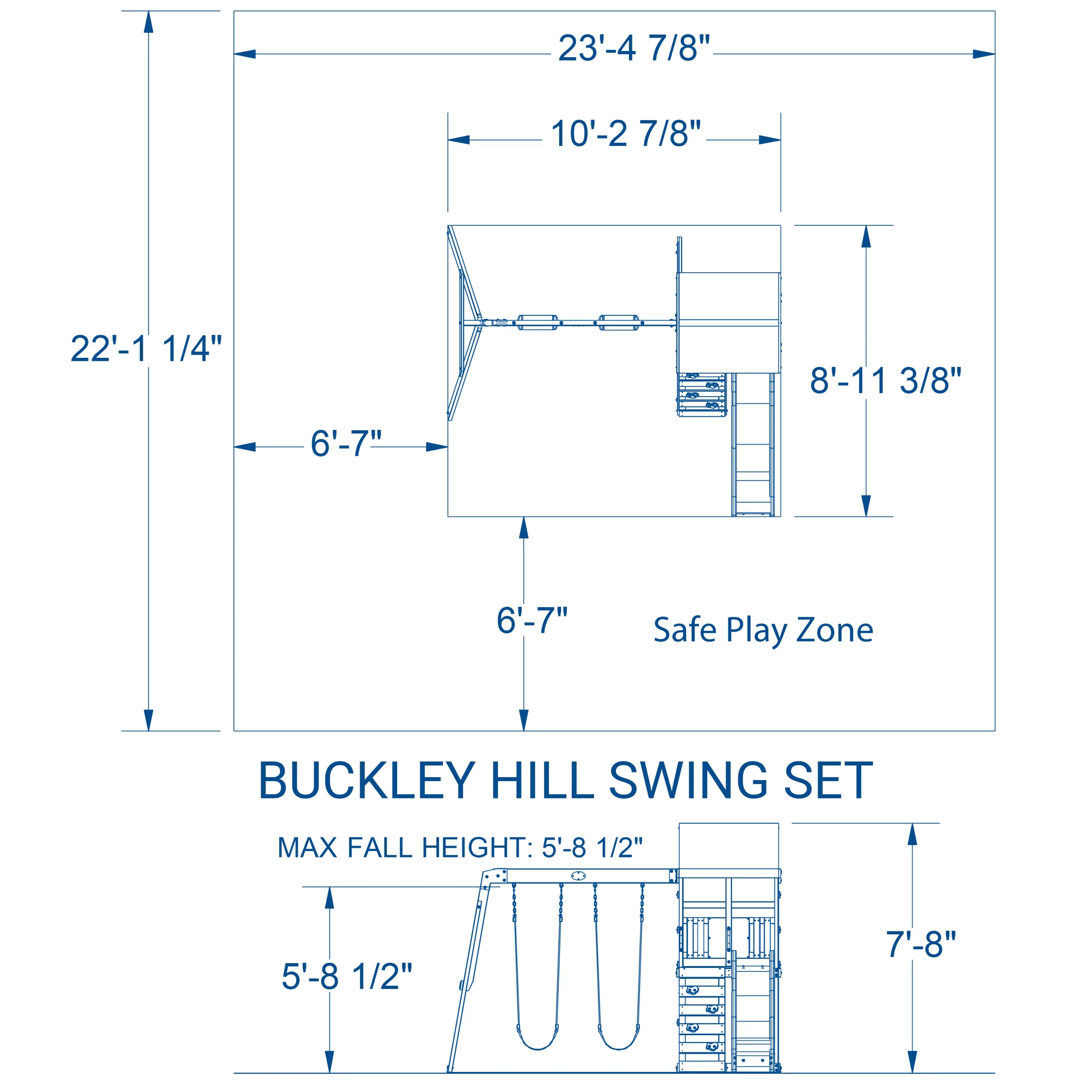 Backyard Discovery Buckley Hill Swing Set