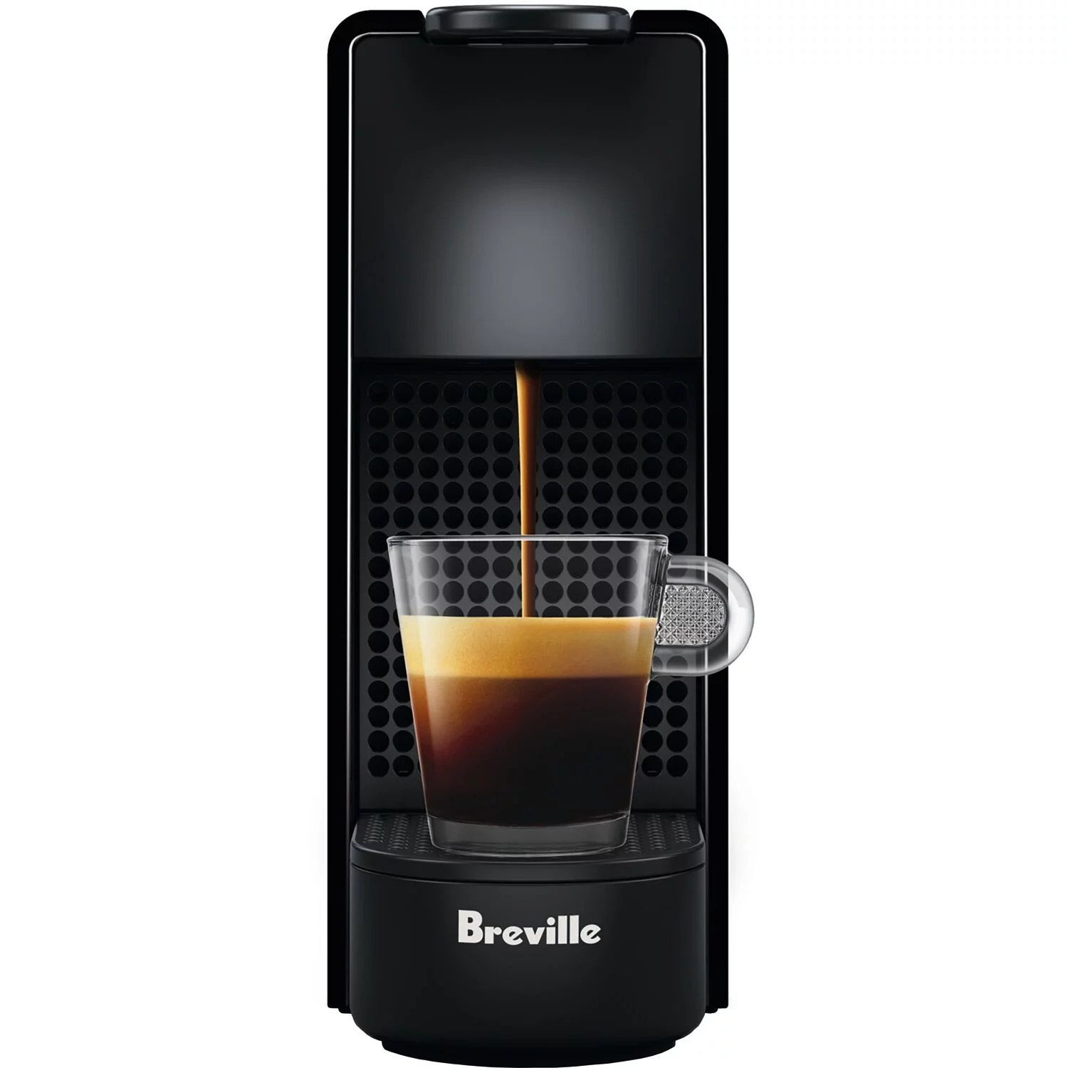 Breville Nespresso Pixie Single-Serve Espresso Machine in  New Electric Titanium and Aeroccino Milk Frother in Black