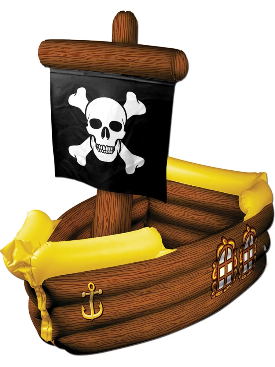 Inflatable Pirate Ship Cooler