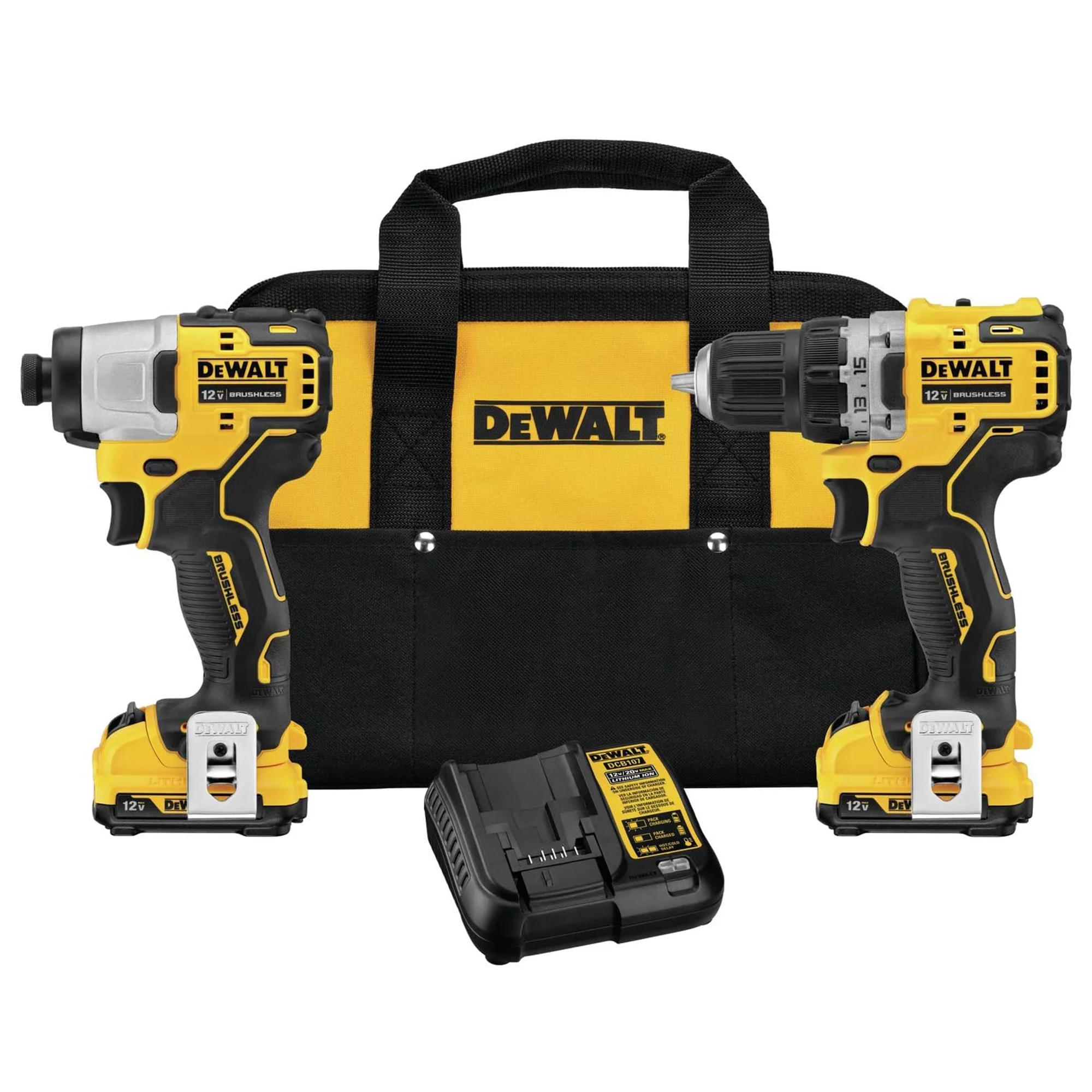 DeWalt XTREME 12V MAX Brushless Motor Drill & Impact Driver Combo Tool Kit