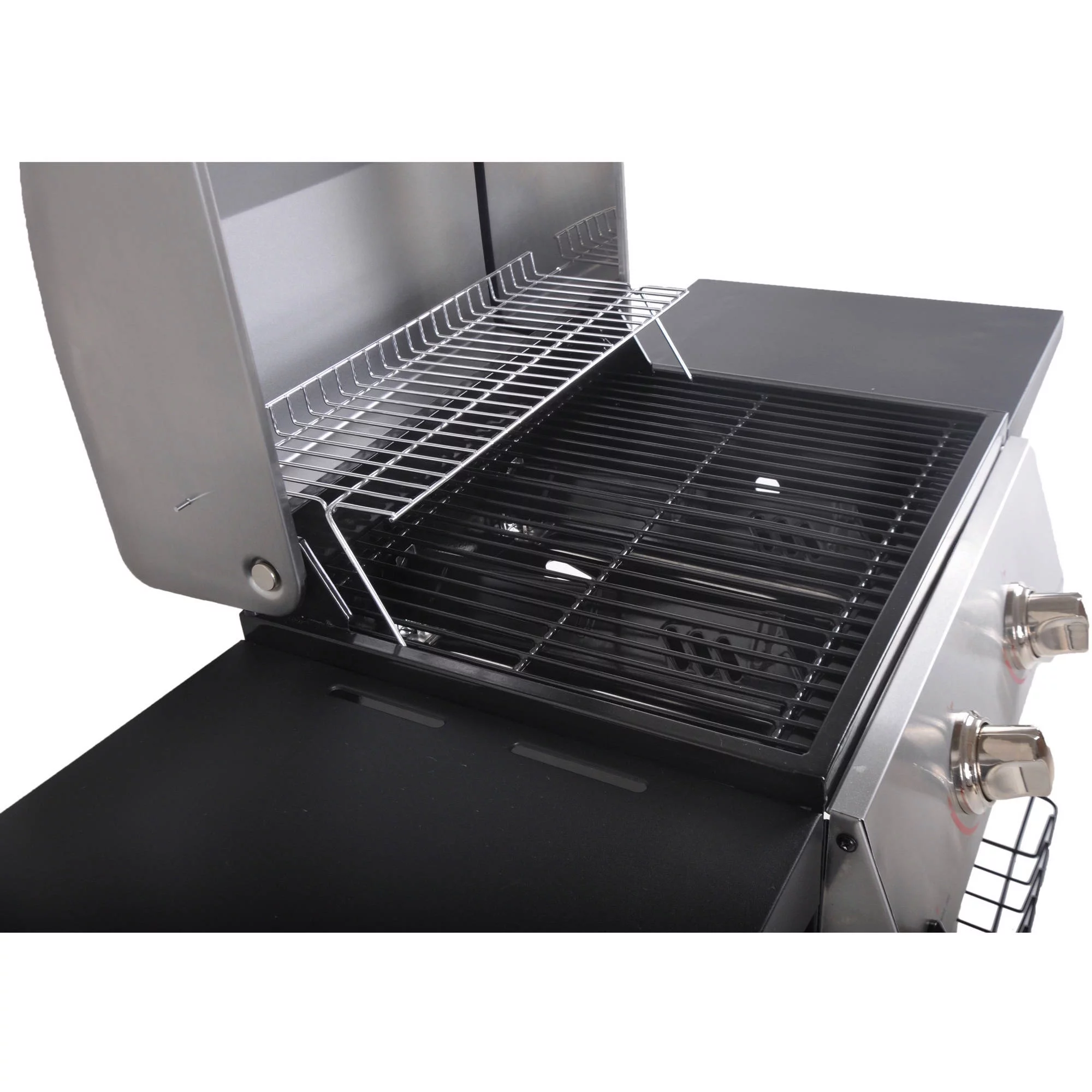 RevoAce 2-Burner Space Saver Propane Gas Grill, Stainless and Black, GBC1705WV