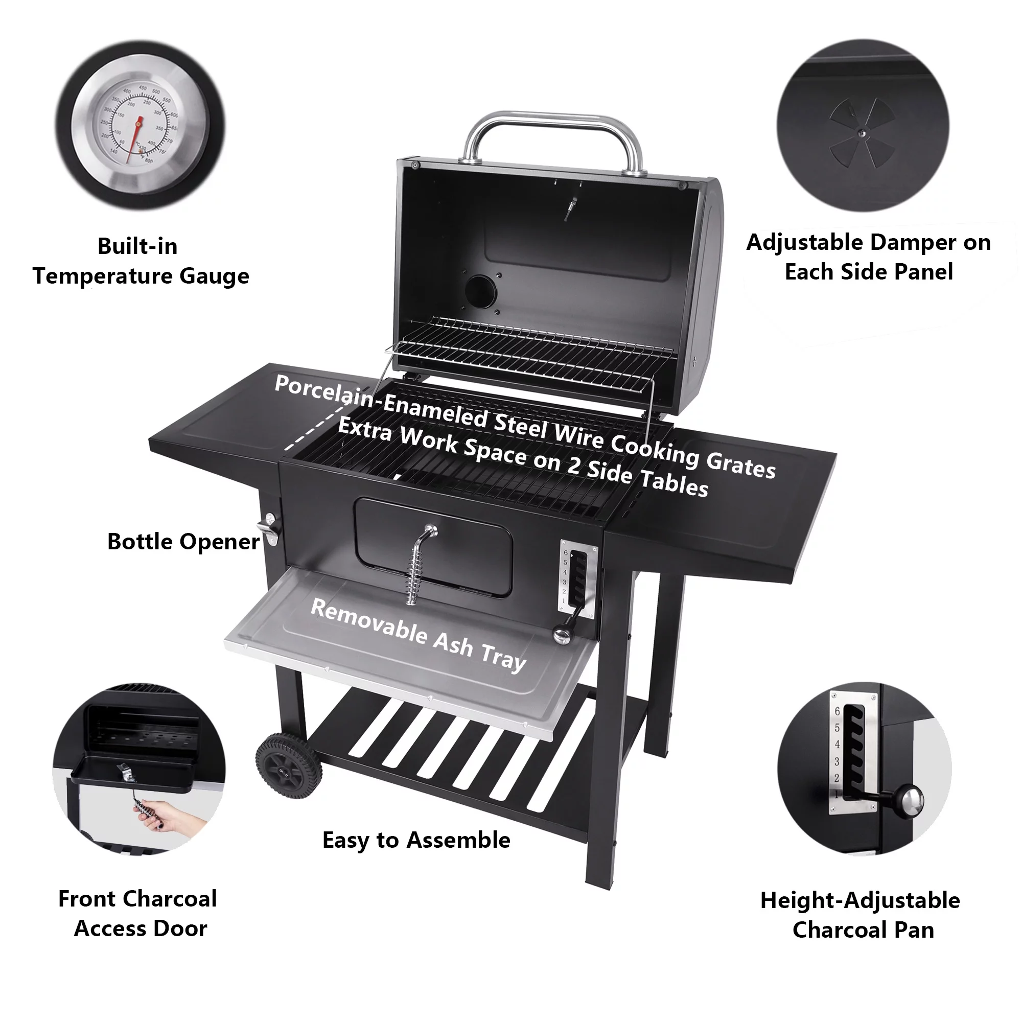 Royal Gourmet 24″ CD1824A Charcoal Grill