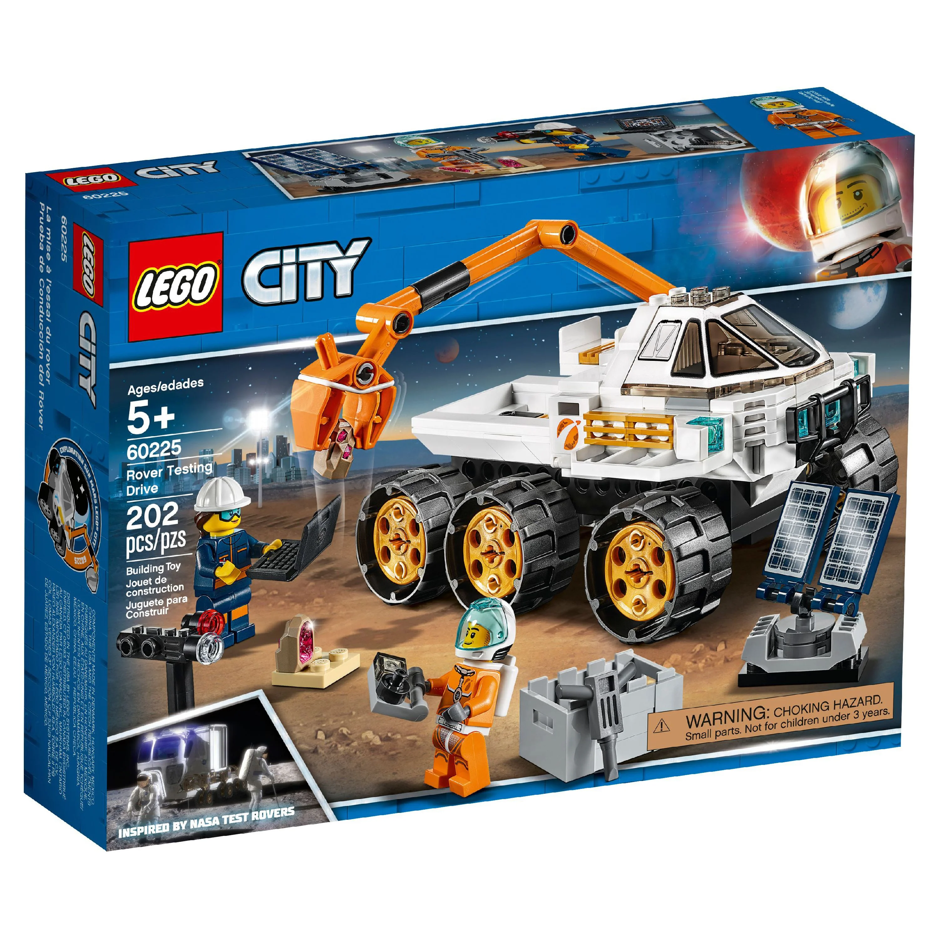 LEGO City Space Rover Testing Drive 60225 NASA-inspired Kit (202 Pieces)