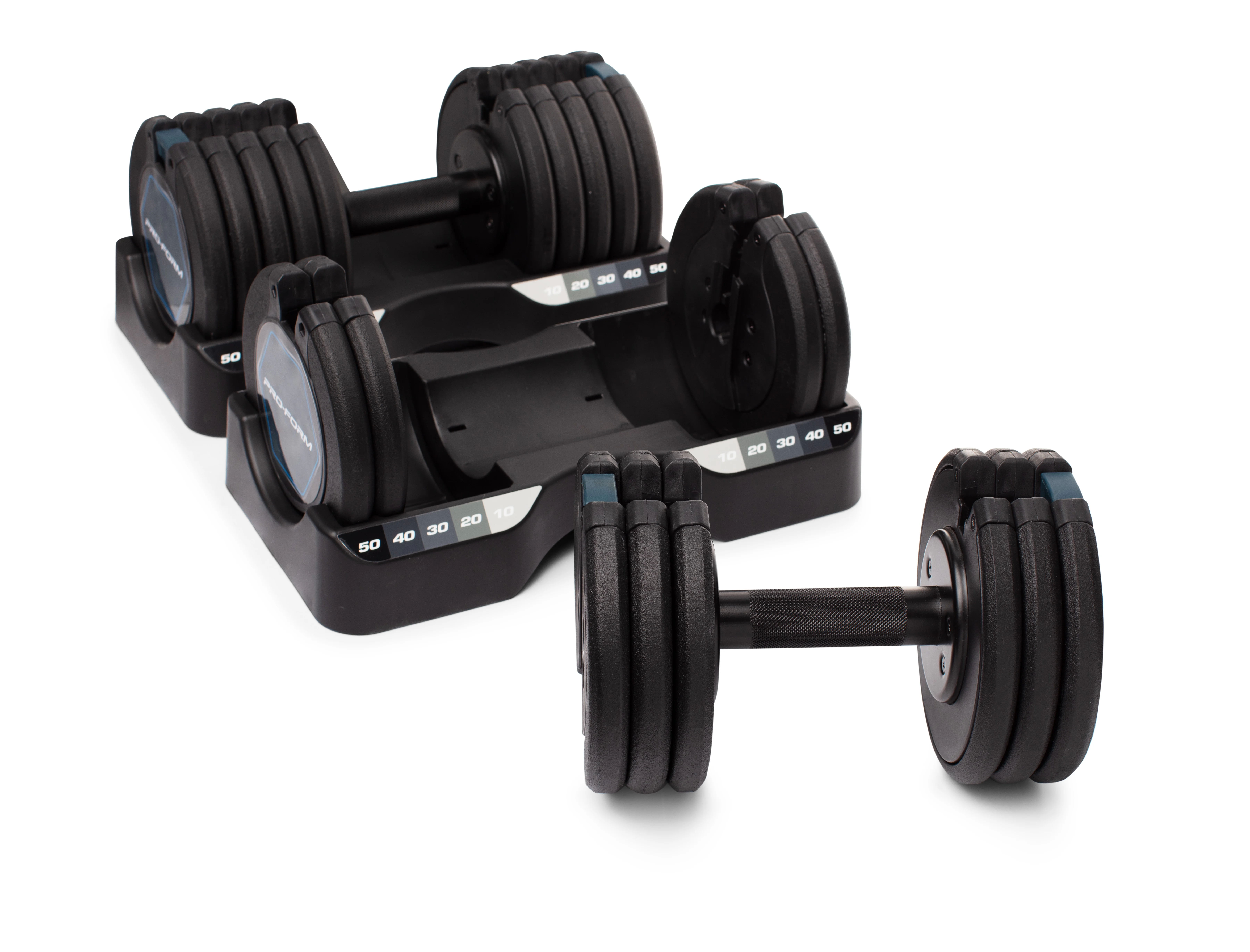 Set of Two ProForm 50 Lb. Adjustable Dumbbells