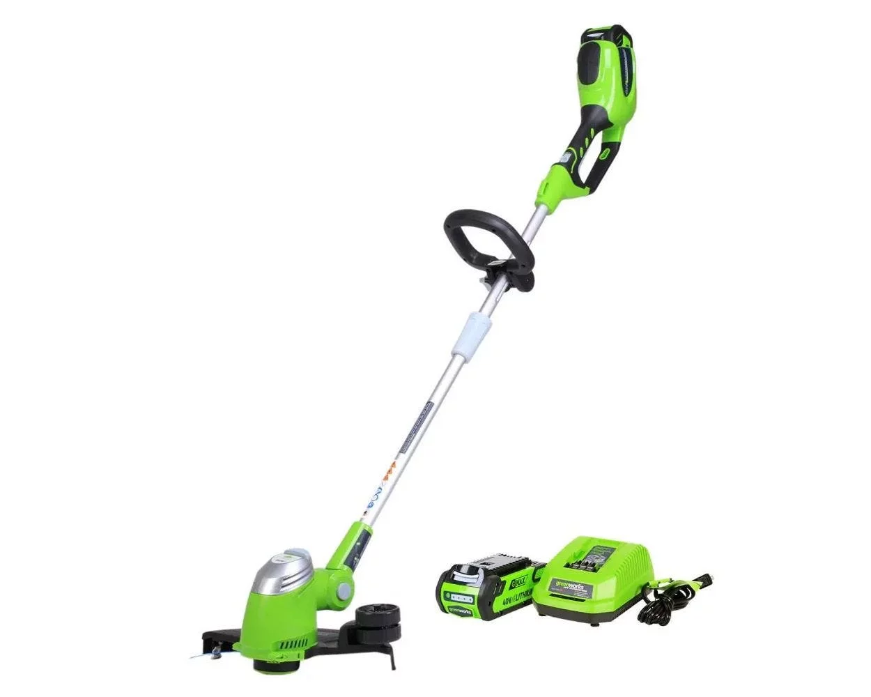 Greenworks 40V 13″ Cordless String Trimmer/Edger with 2.0 Ah Battery & Charger 21302