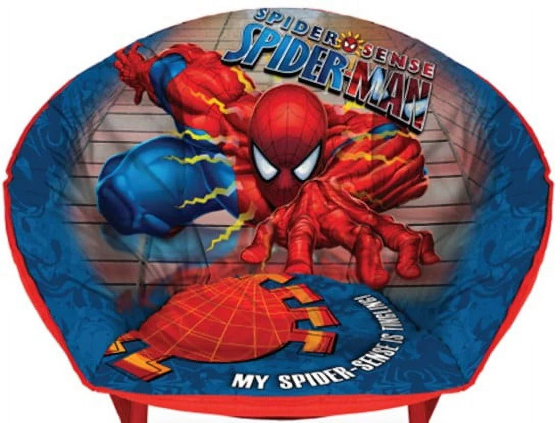 Marvel Spiderman Mini Saucer Chair, Available in Multiple Characters,18 inches.