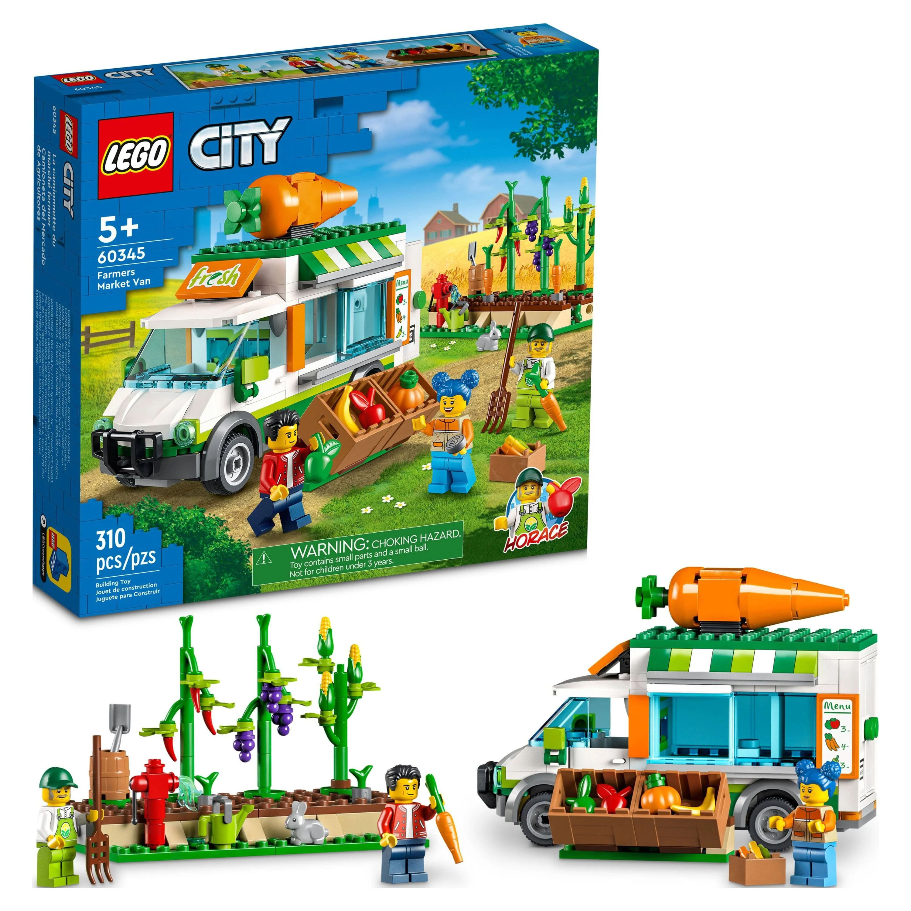 LEGO City Farmers Market Van 60345 Building Set