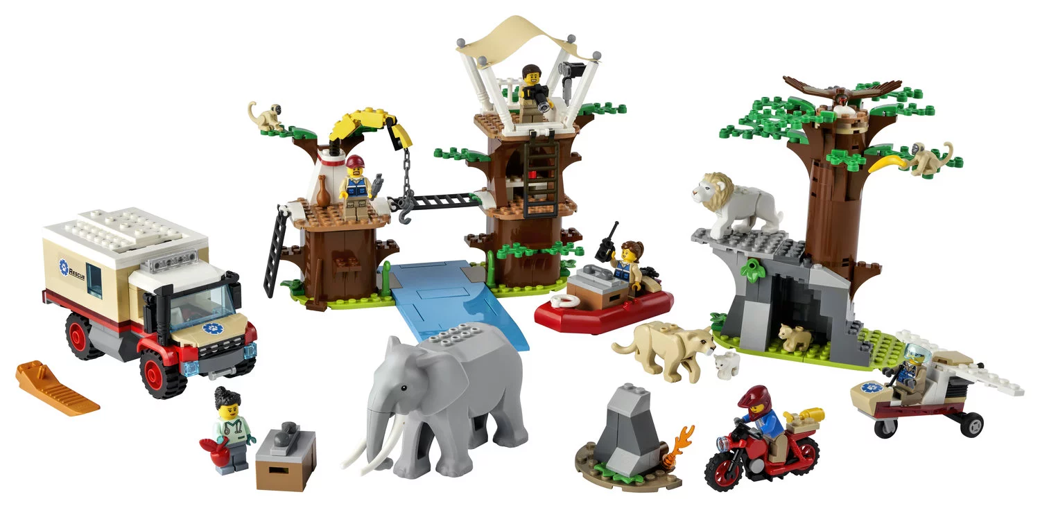 LEGO City Wildlife Rescue Camp 60307 Building Toy for Kids Aged 6 and Up (503 Pieces)