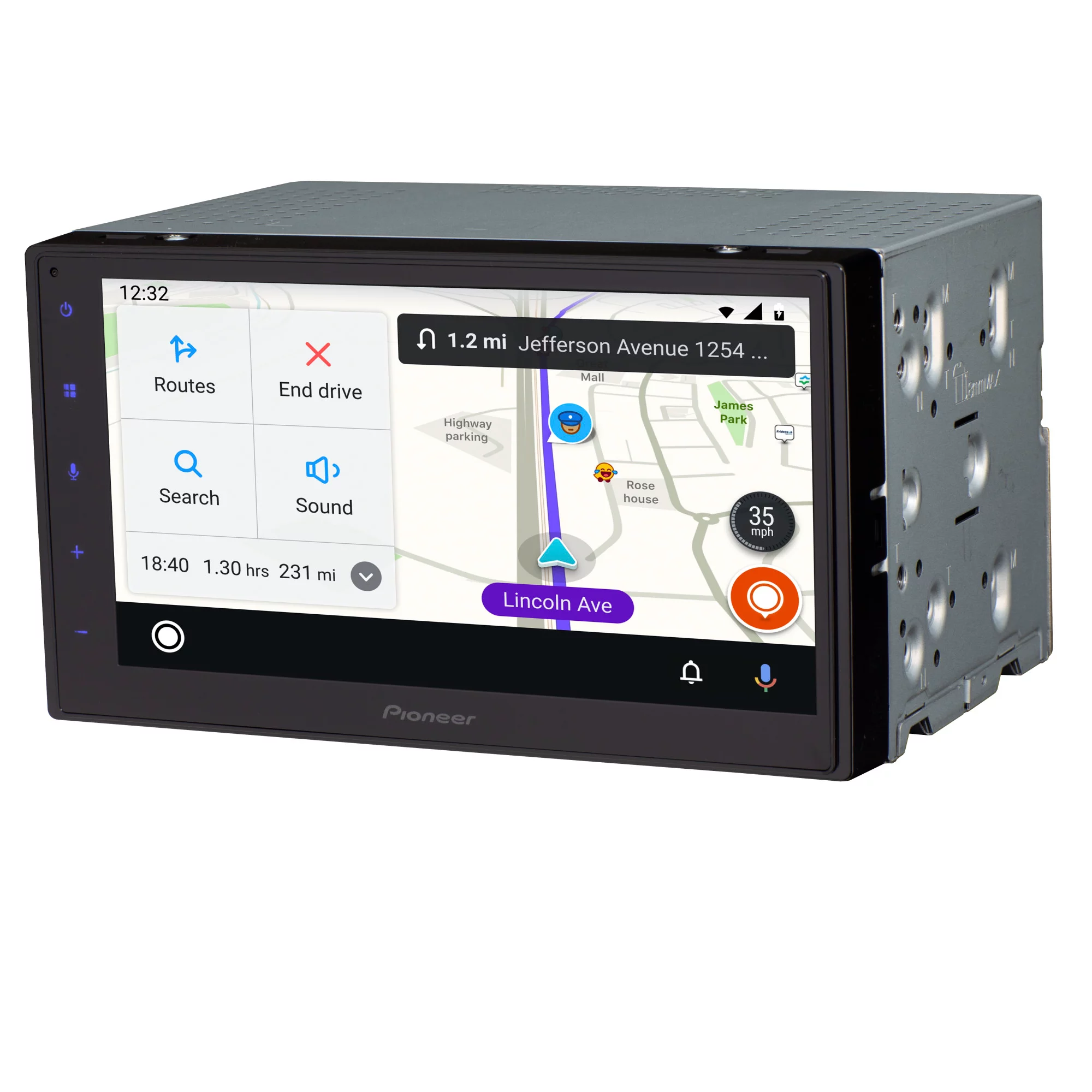 Pioneer DMH-160BT II Car Stereo Head Unit, Double Din, 6.8″ Touchscreen, CarPlay/Android Auto (New)