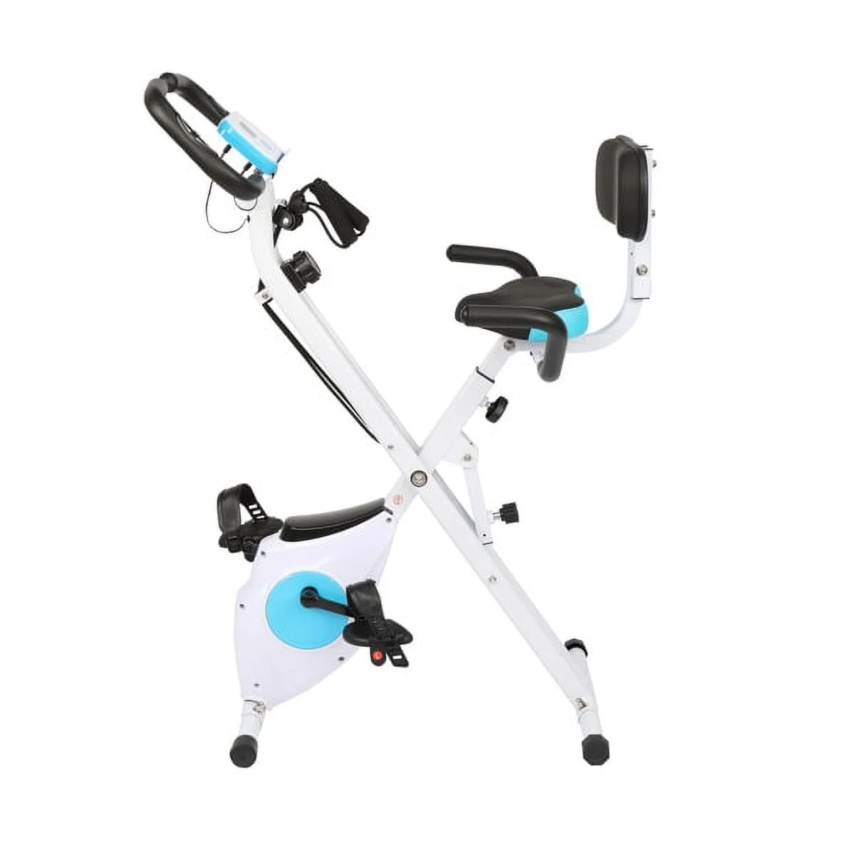 Fithood Home Folding Exercise Bike White