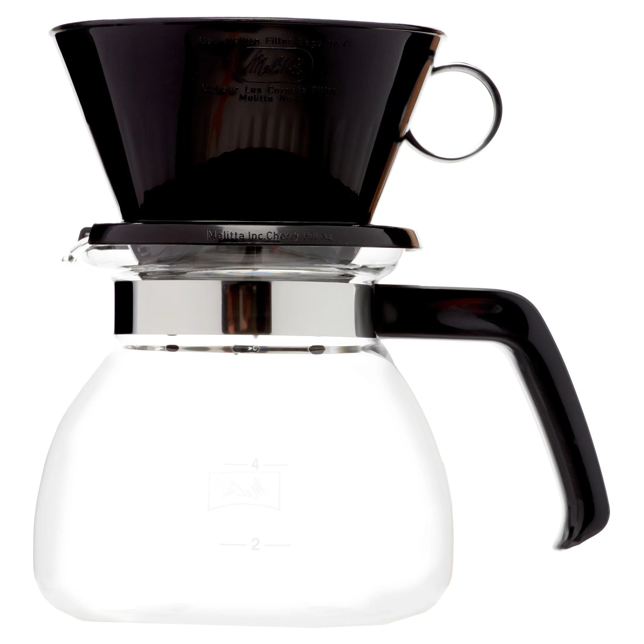 Melitta Pour-Over Brewer 6 Cup Cone Coffee Maker with Glass Carafe Box