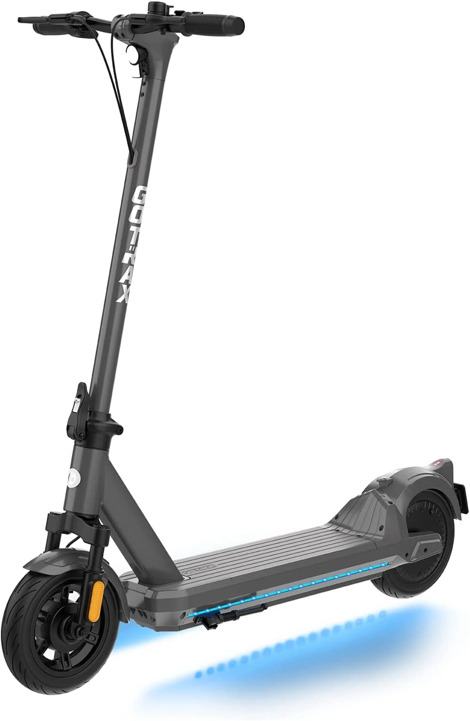 GOTRAX G5 500W Adults Electric Scooter with 10″ Air-Filled Tires 20mph 30miles, One Touch Folding,Grey