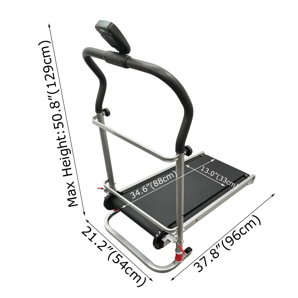 INTSUPERMAI Foldable Running Treadmill Gym Indoor Fitness Exercise Machine