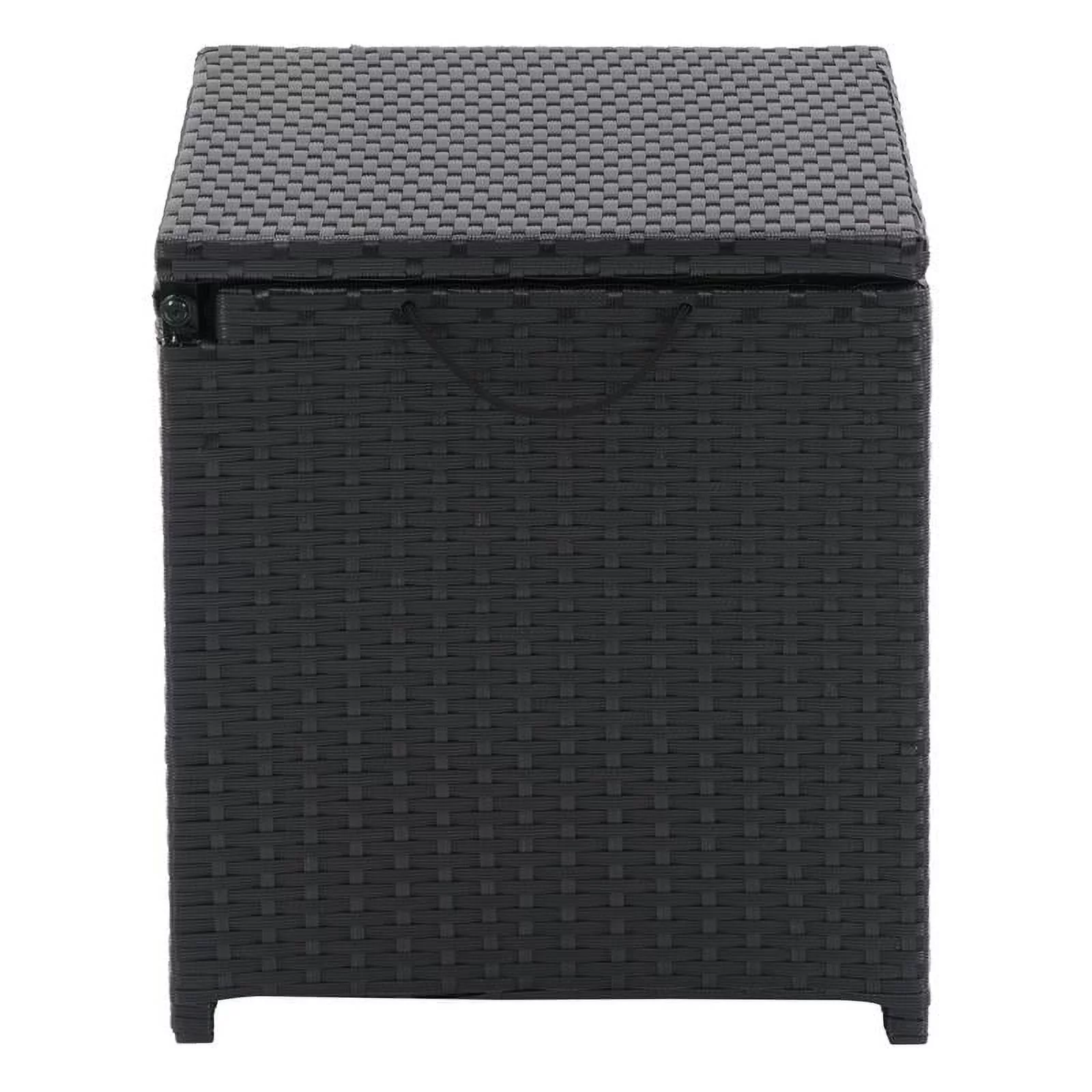 CorLiving Parksville Black Wicker / Rattan Insulated Cooler Table