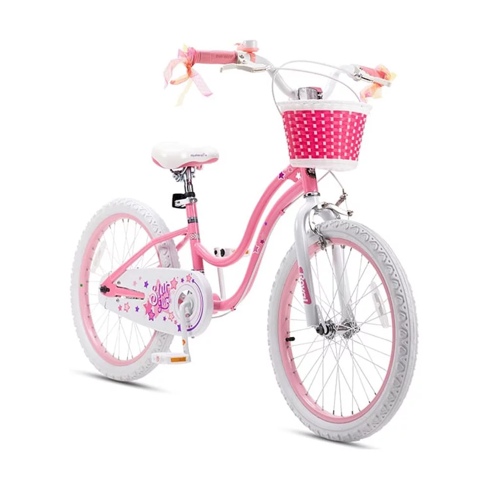 Royalbaby Girls Kids Bike Stargirl 18 In. Bicycle Basket Kickstand Blue Child’s Cycle