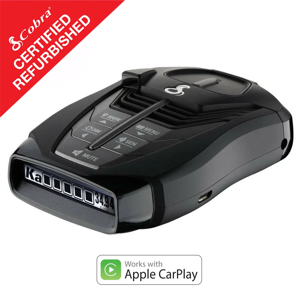 Restored Cobra RAD 480i Radar/Laser Detector Updateable IVT VOICE OLED BLUETOOTH (Refurbished)