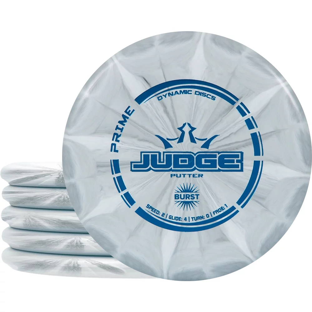 Dynamic Discs Judge Disc Golf Putter Five Pack | Prime Burst Judge Disc Golf Putter Pack | Frisbee Golf Putter Pack | 170 Grams and Above | Disc Color and Stamp Will Vary