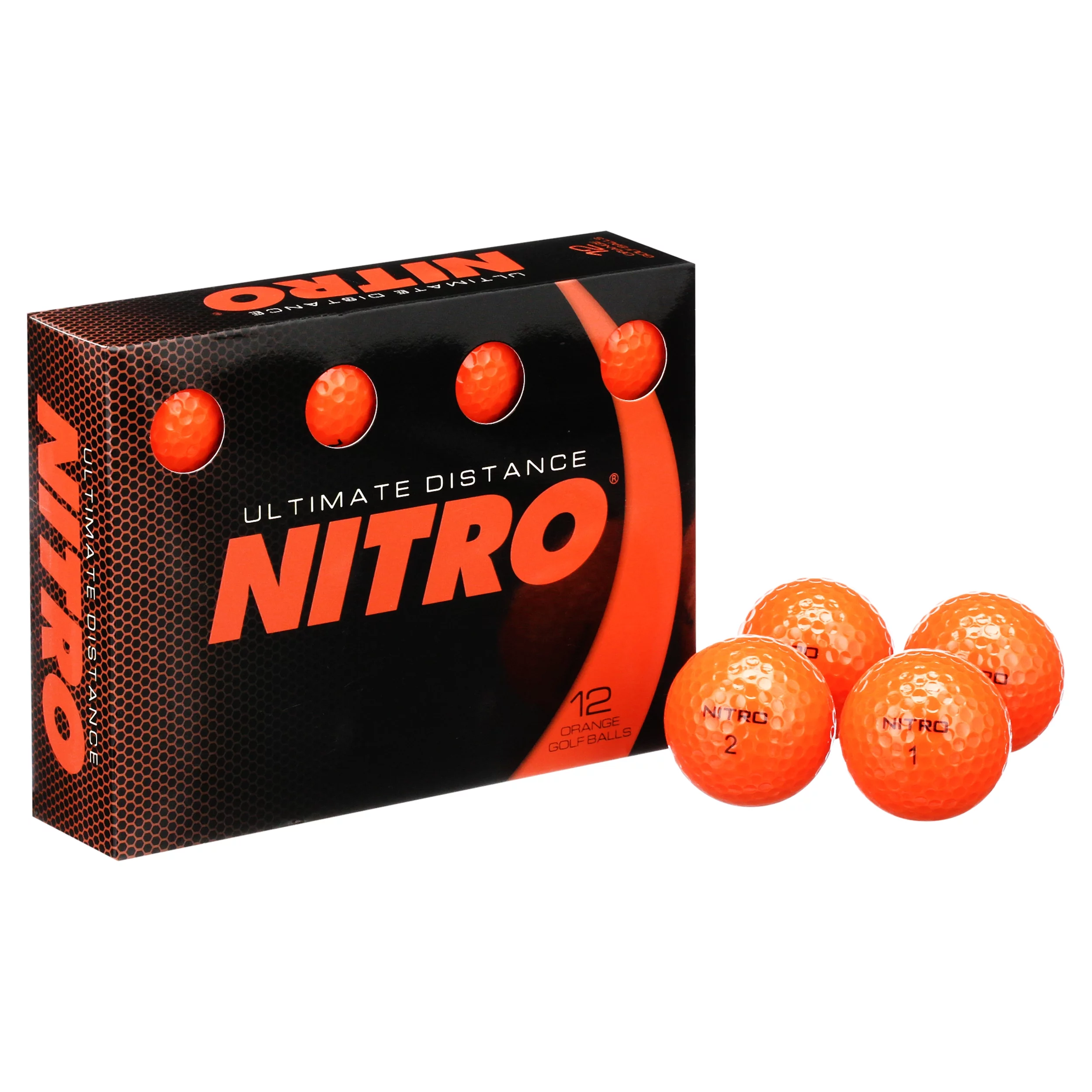 Nitro Golf Ultimate Distance Golf Balls, 12 Pack