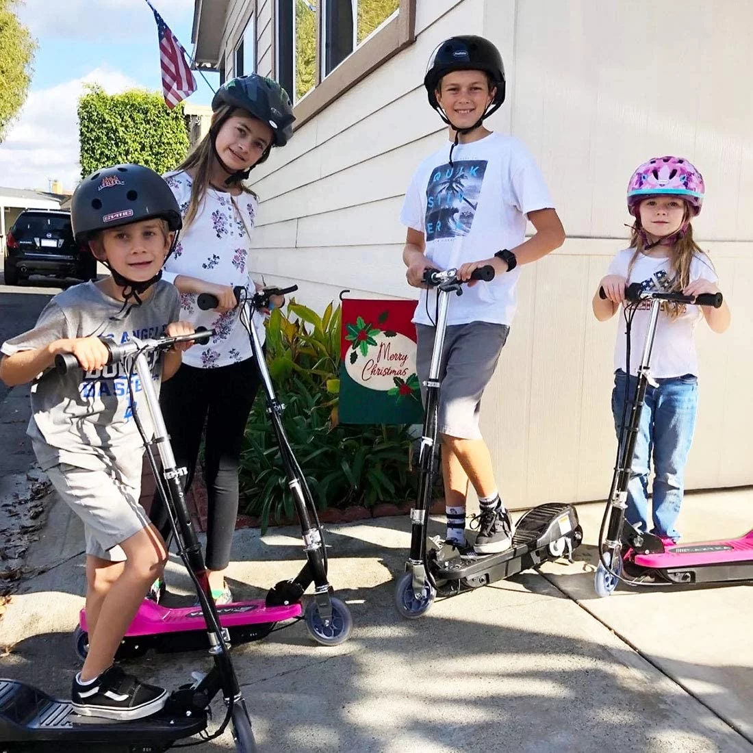 Maxtra Scooters E100 Electric Scooter for Kid’s Ages 6-12 – up to 10 MPH, Foldable and Adjustable Handlebar