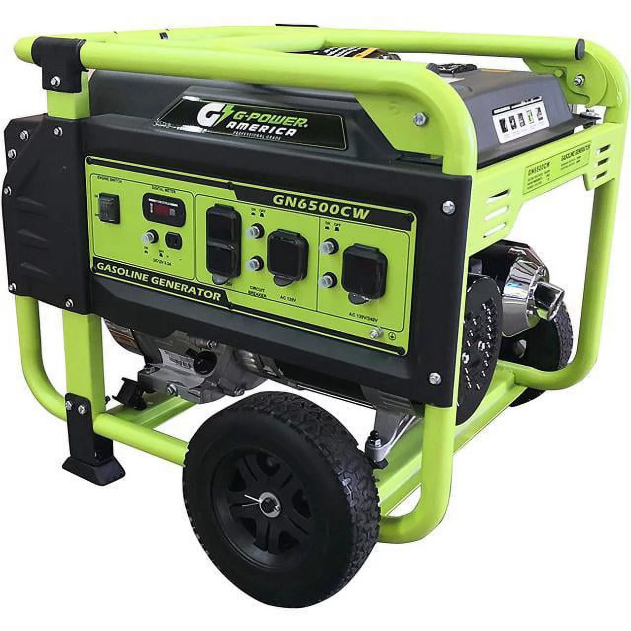 Green-Power America Atlas Series 6500/5300-Watt Gasoline Powered Recoil Start Portable Generator w/306cc 11HP Professional Engine