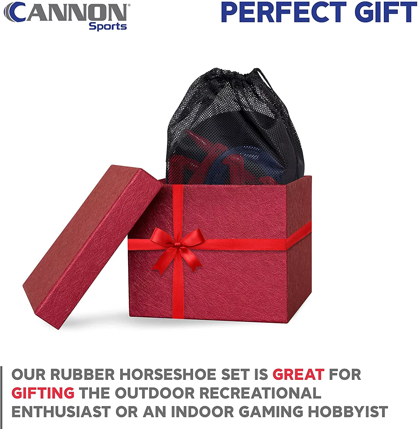 Cannon Sports Rubber Horseshoe Set