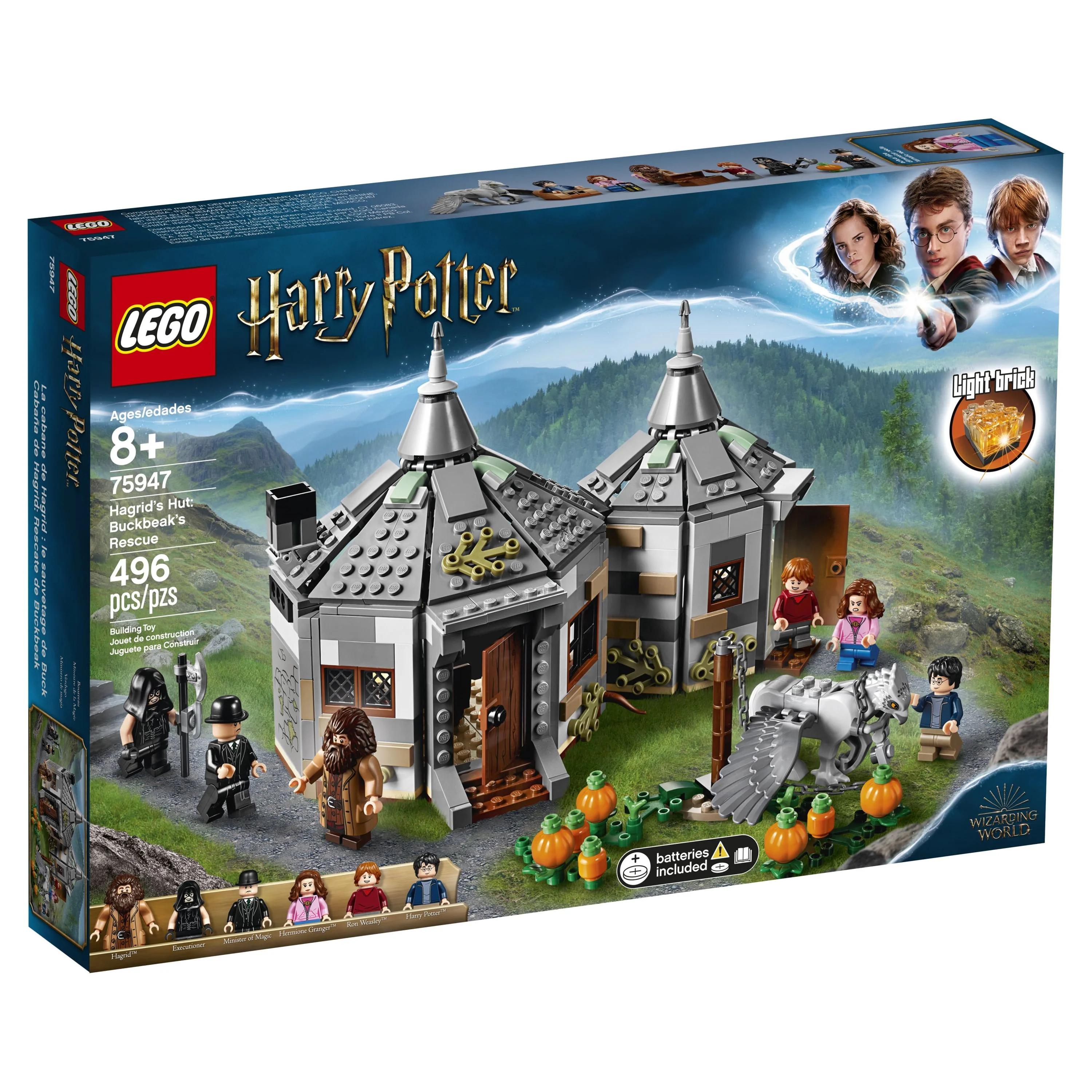 LEGO Harry Potter Hagrid’s Hut: Buckbeak’s Rescue 75947 Building Set (496 Pieces)