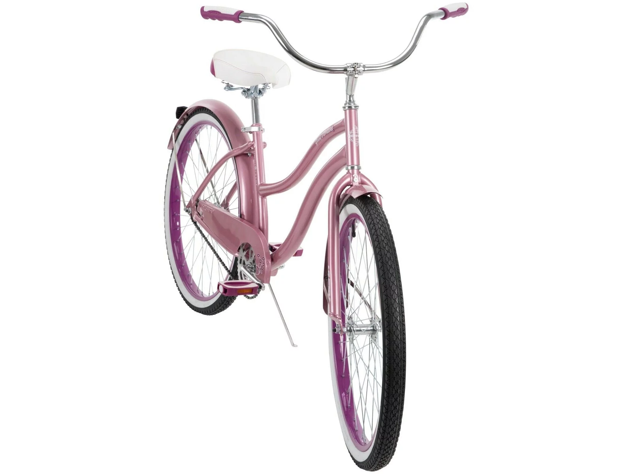 Huffy 26630 26 in. Good Vibrations Womens Cruiser Bike, Pink – One Size