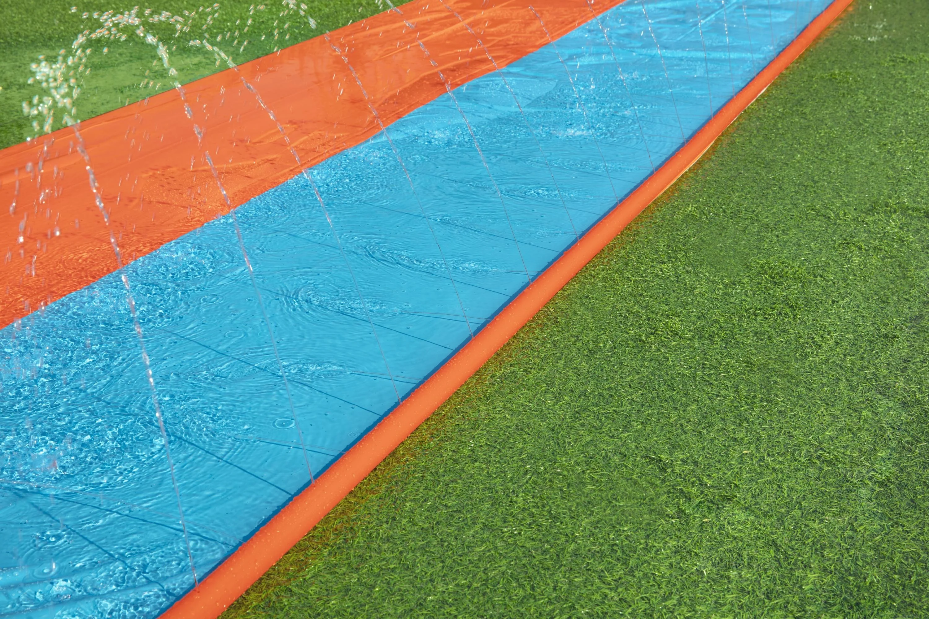 H20GO! Double Lane 16ft Water Slide Inflatable Slip and Sprinkle Slide by Bestway (New)