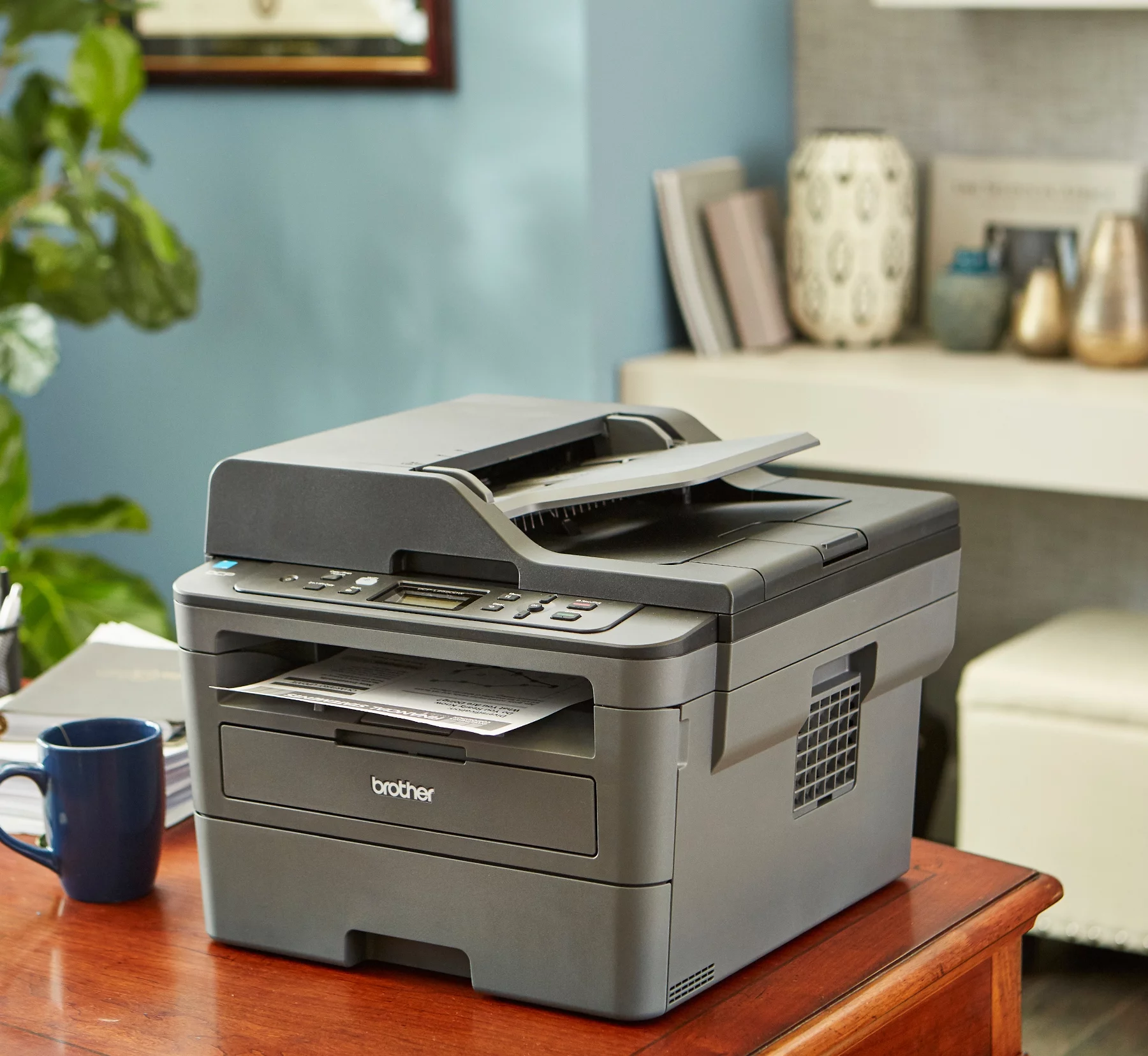 Brother DCP-L2550DW Monochrome Laser All-in-One Printer, Wireless Networking, Duplex Printing