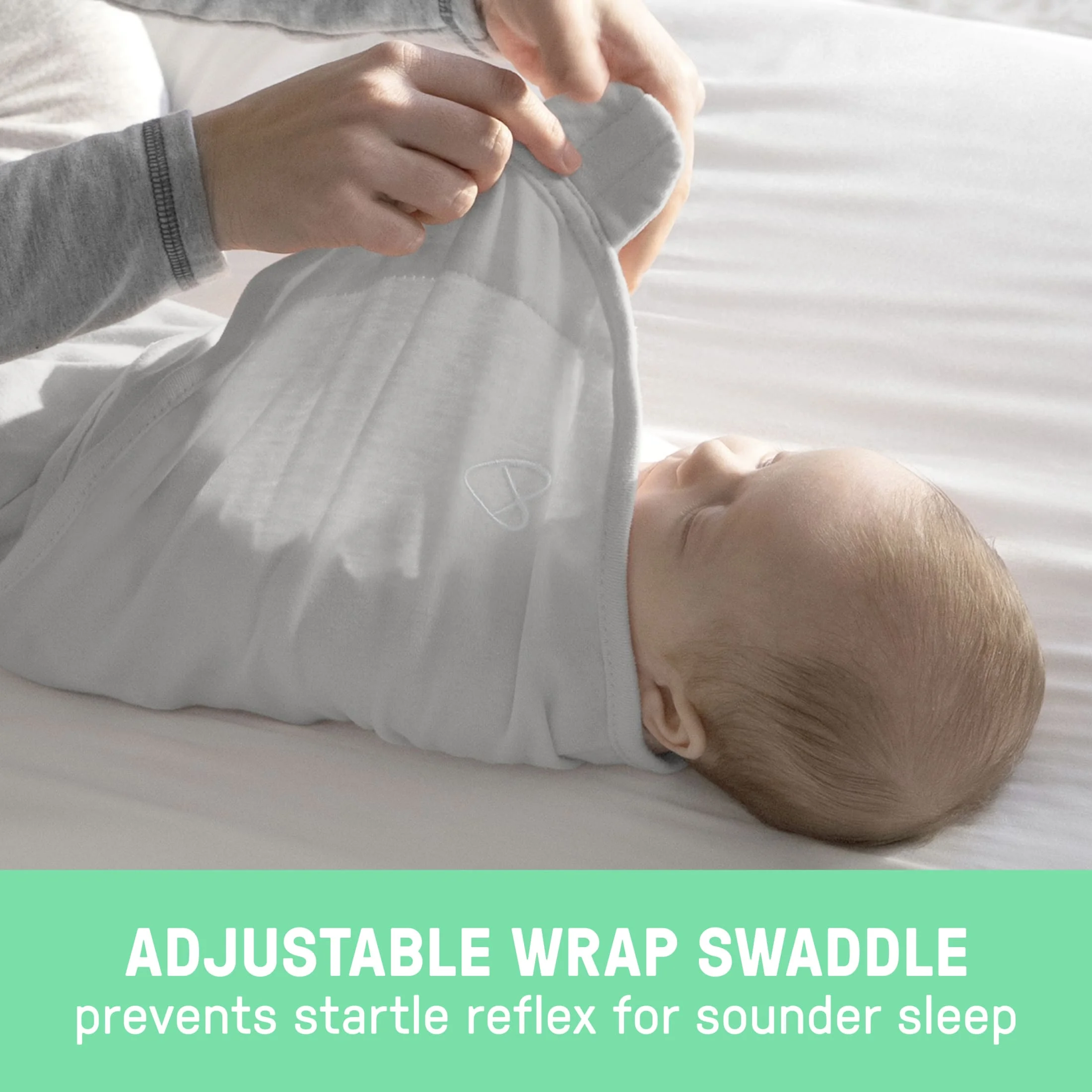 SwaddleMe by Ingenuity Original Swaddle, 0-3 Months, 2-Pack – Tropical Dino