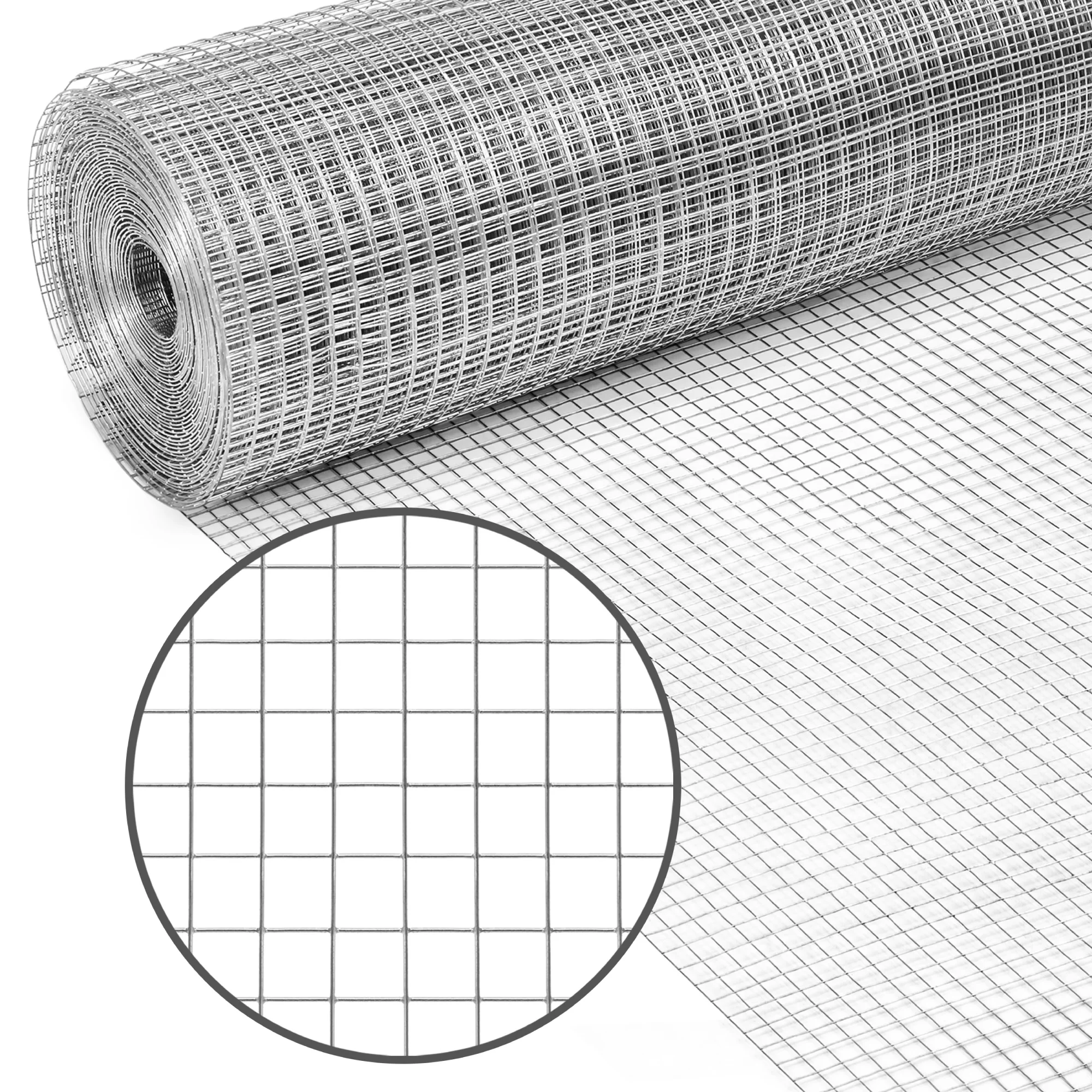 Best Choice Products 4x50ft Hardware Cloth, 1/2in 19-Gauge Galvanized Wire Fence Mesh Roll for Chicken Coop, Vegetables