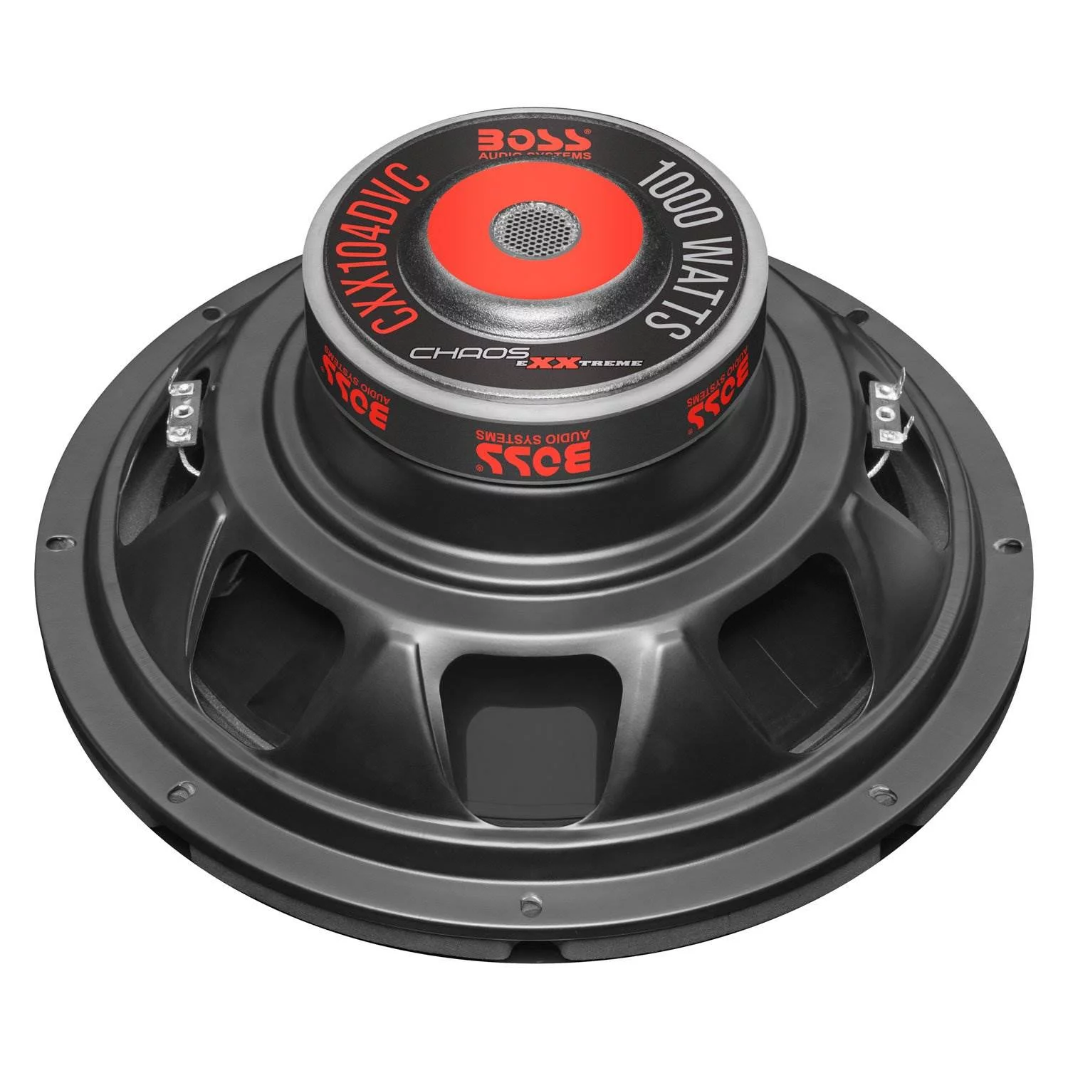 Boss Chaos Exxtreme 10″ 1000W Dual Voice Coil 4 Ohm Car Audio Subwoofer (4 Pack)