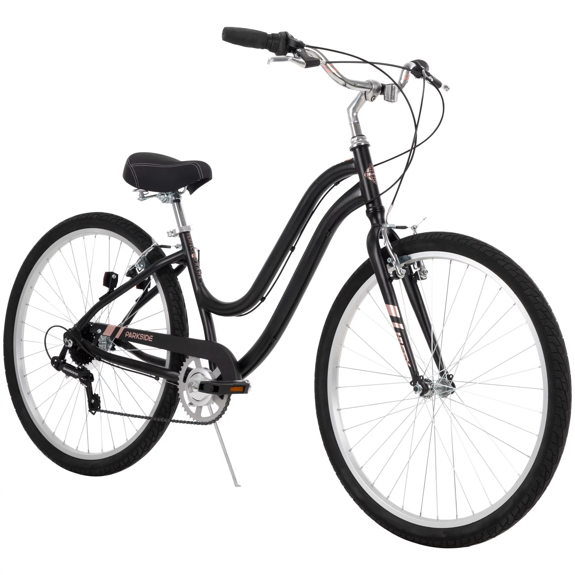 Huffy 27.5 Inch Ladies’ Parkside Bike, Black Matte