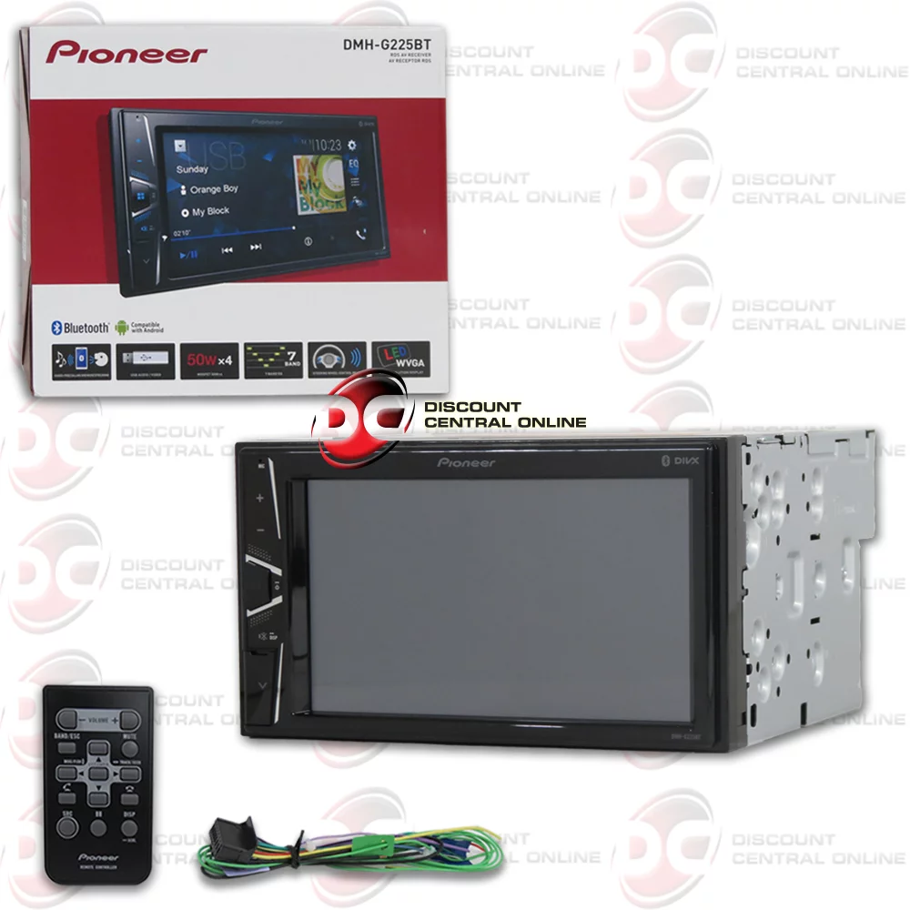 Pioneer 2-DIN 6.2″ Touchscreen Digital Media Car stereo USB Bluetooth with remote