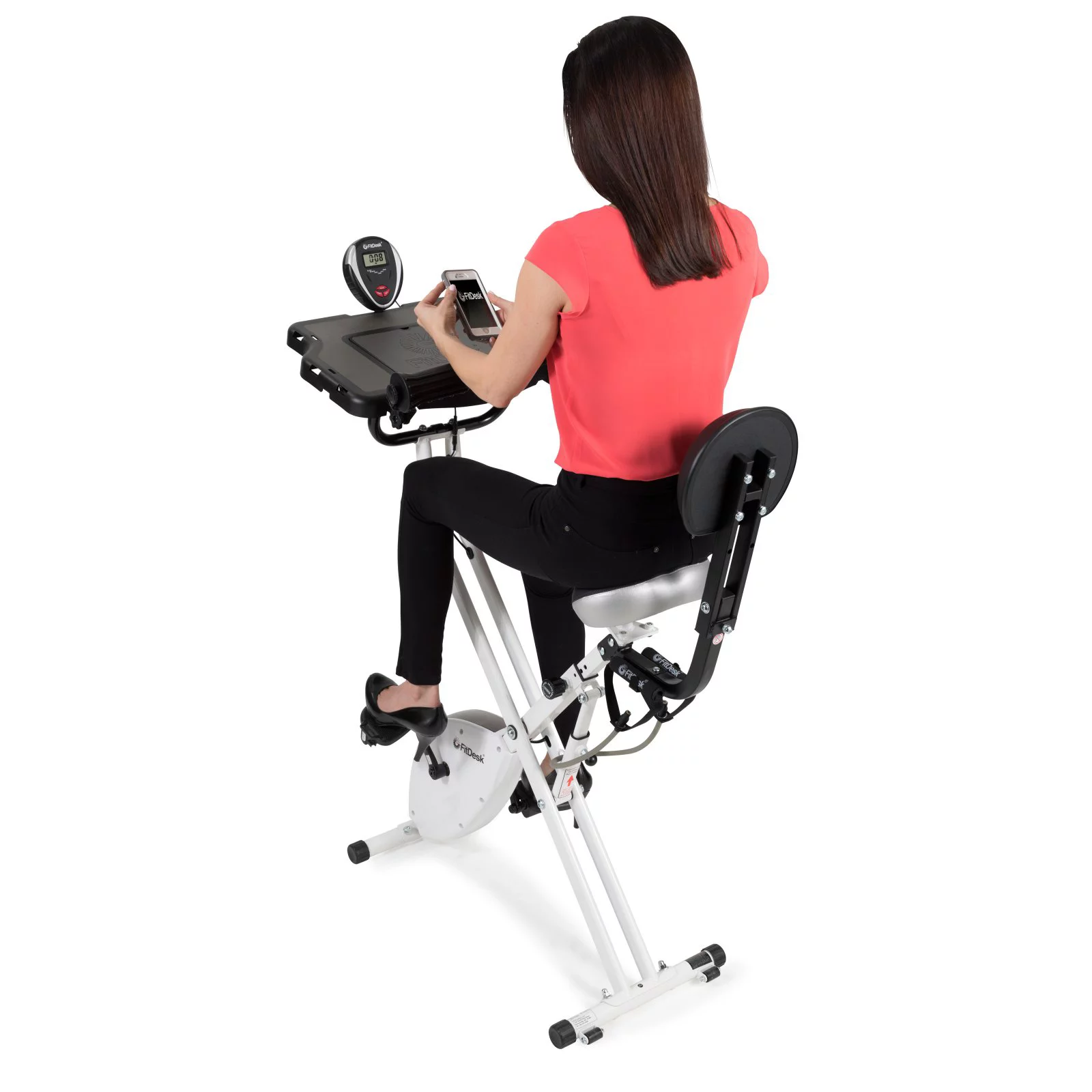 FitDesk v3.0 Exercise Bike Desk with Tablet Holder