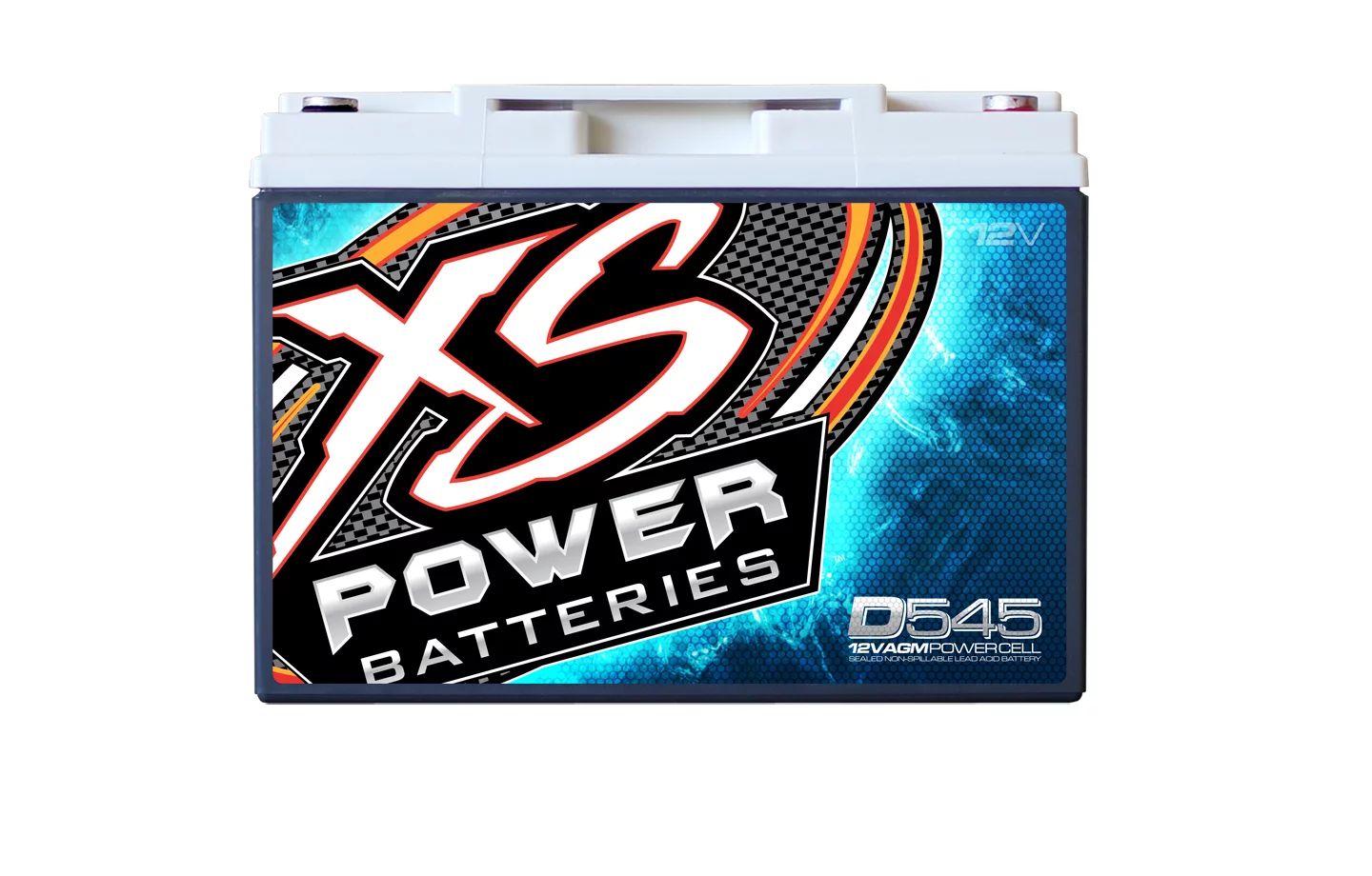 XS Power D545 800 Amp AGM Power Cell Car Audio Battery + Terminal Hardware