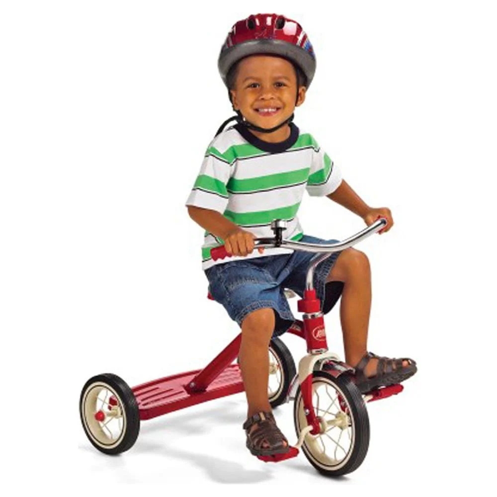 Radio Flyer, Classic 10 inch Tricycle, Rubber Tires and Steel Frame for Boys and Girls