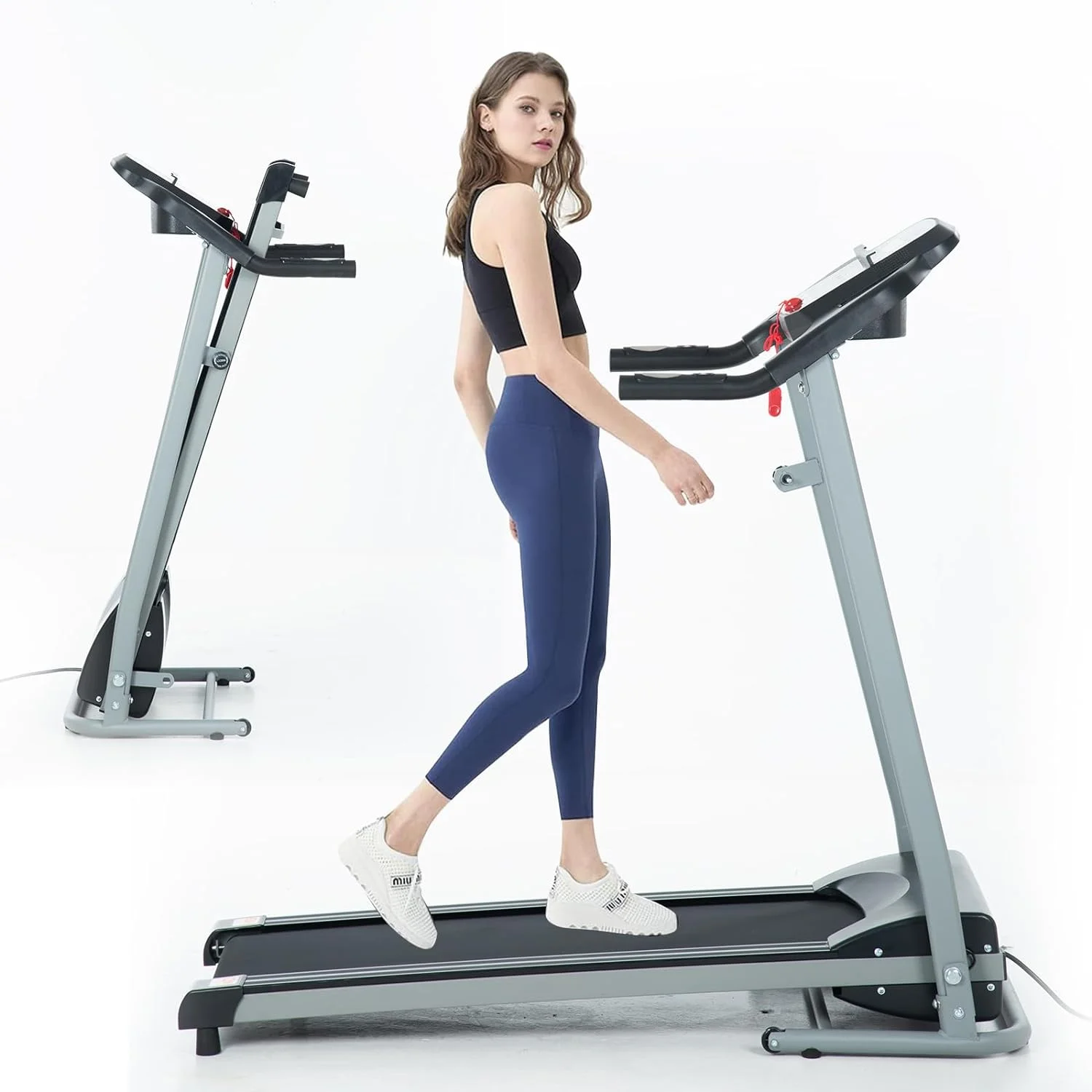 2.5HP Folding Treadmill With  12 Preset or Adjustable Programs Jogging Running Walking Exercise Machine