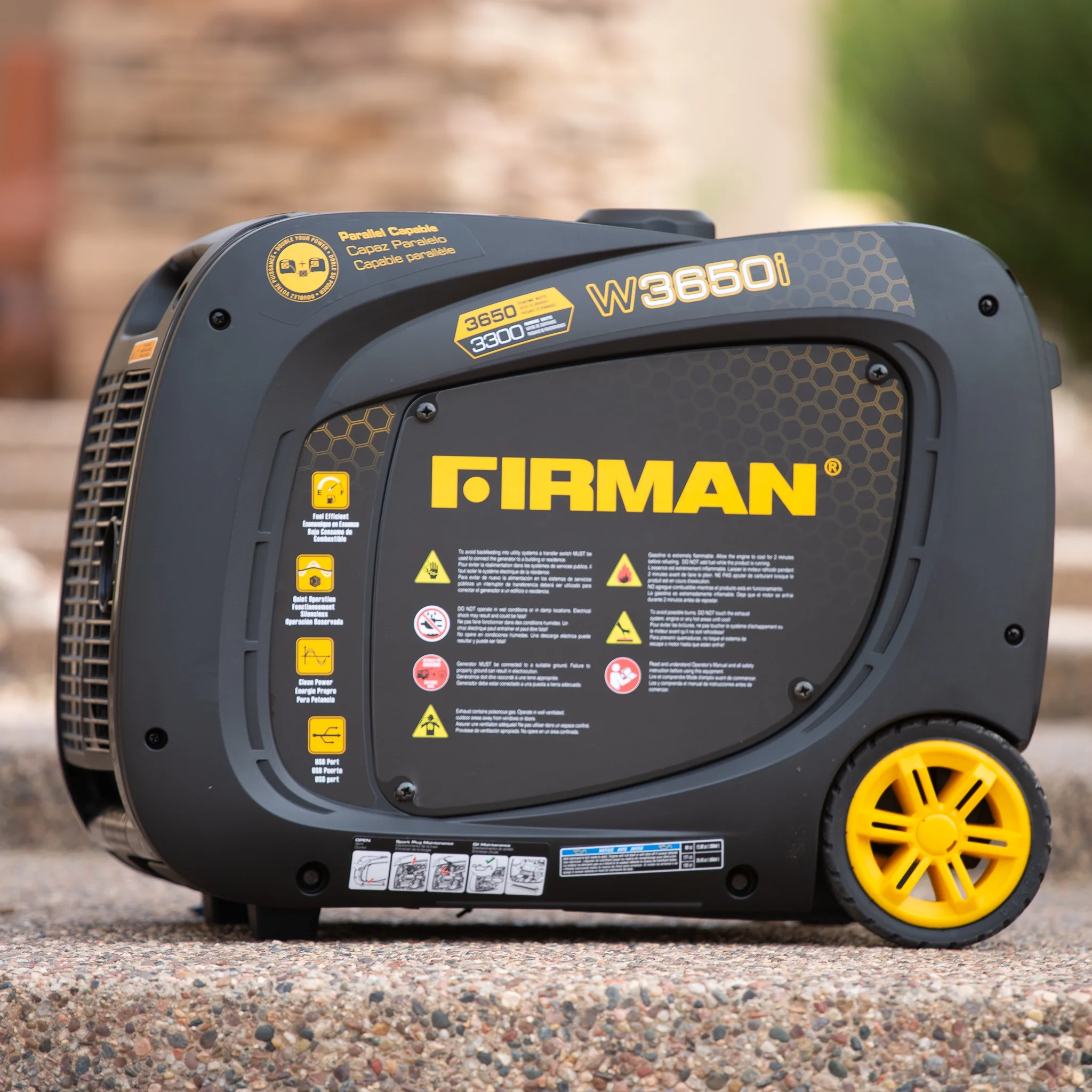 Firman W03381 Portable 3300 Watt Gasoline Generator Power