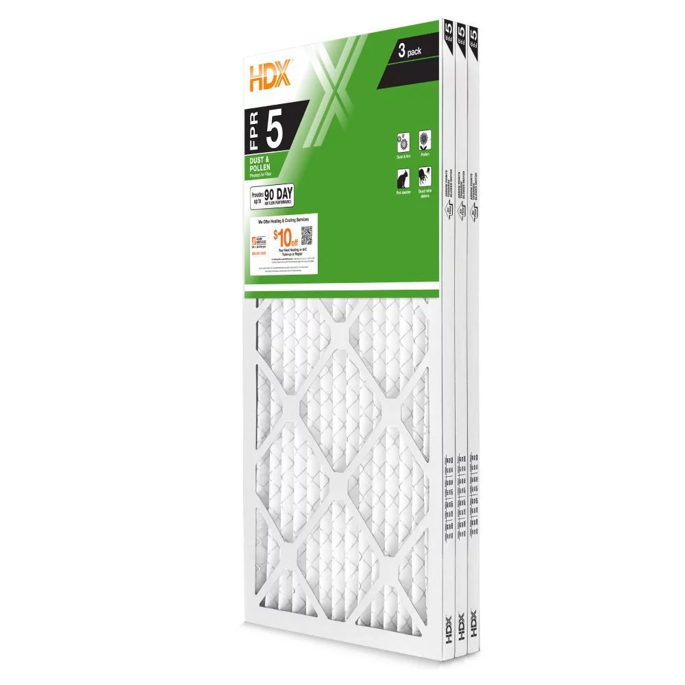 12 X 20 X 1 Standard Pleated Air Filter FPR 5 (3-Pack)