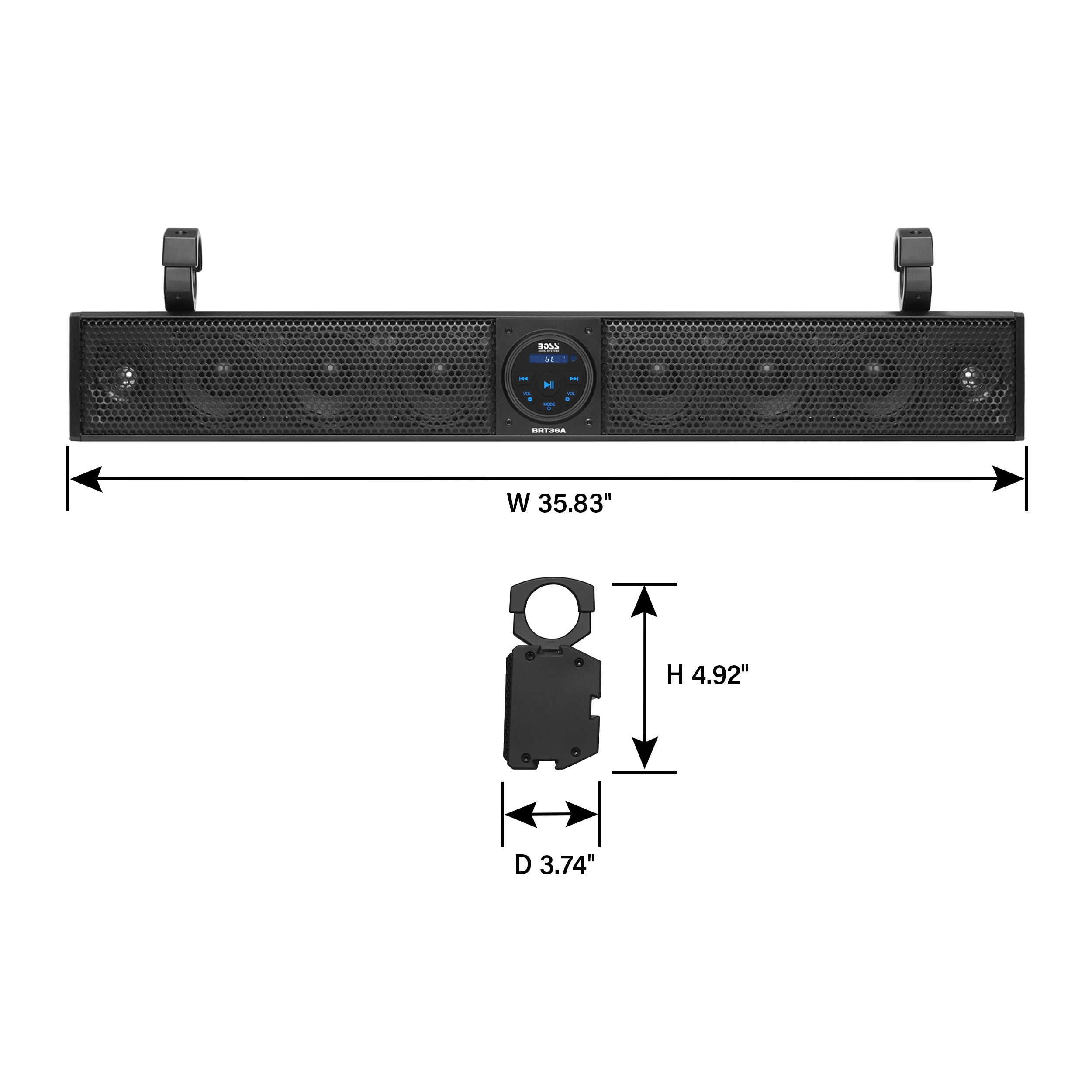 BOSS Audio Systems BRT36A ATV UTV Sound Bar System